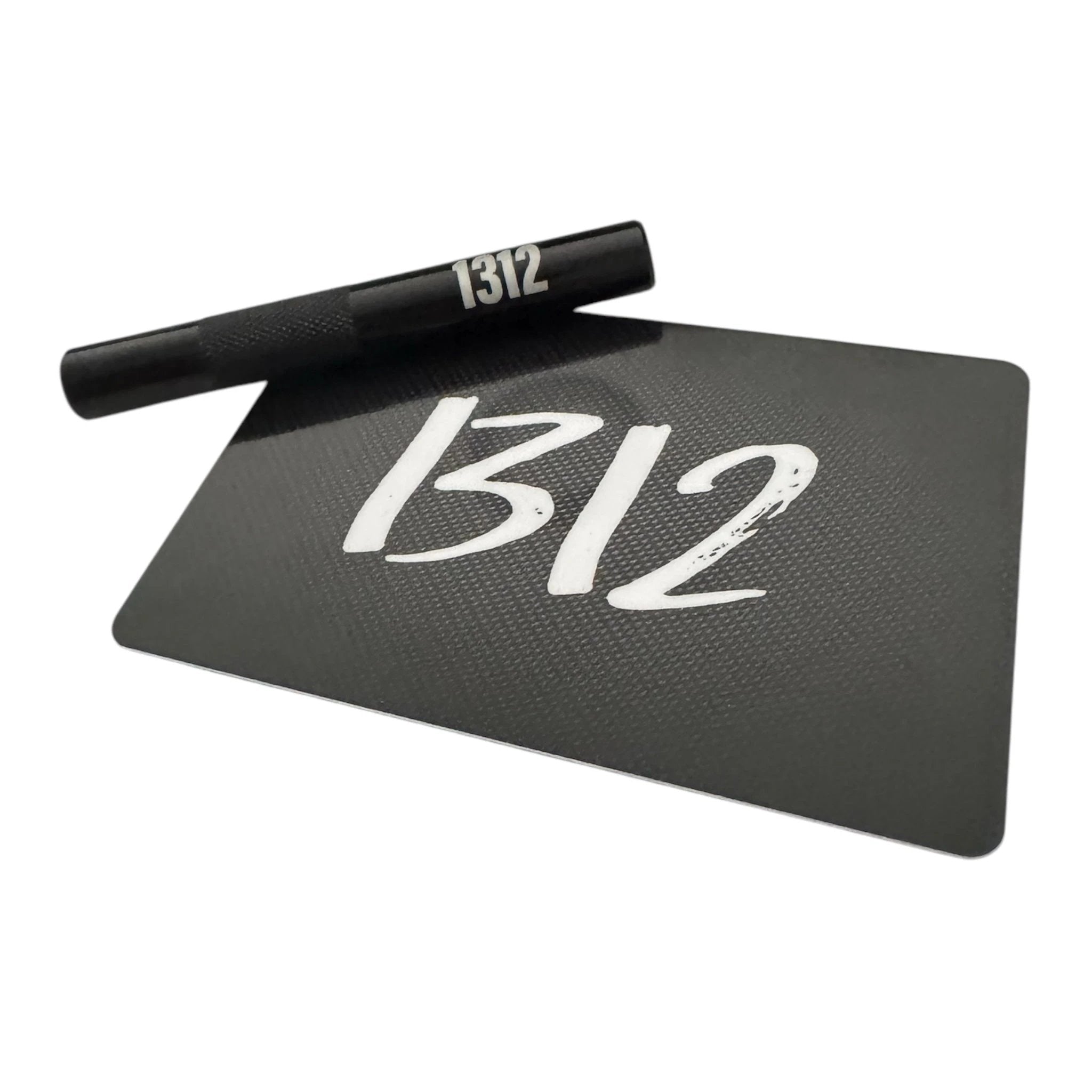 Röhrchen Set "1312" – Hack Karte & Ziehröhrchen in Schwarz - from DieBallerei