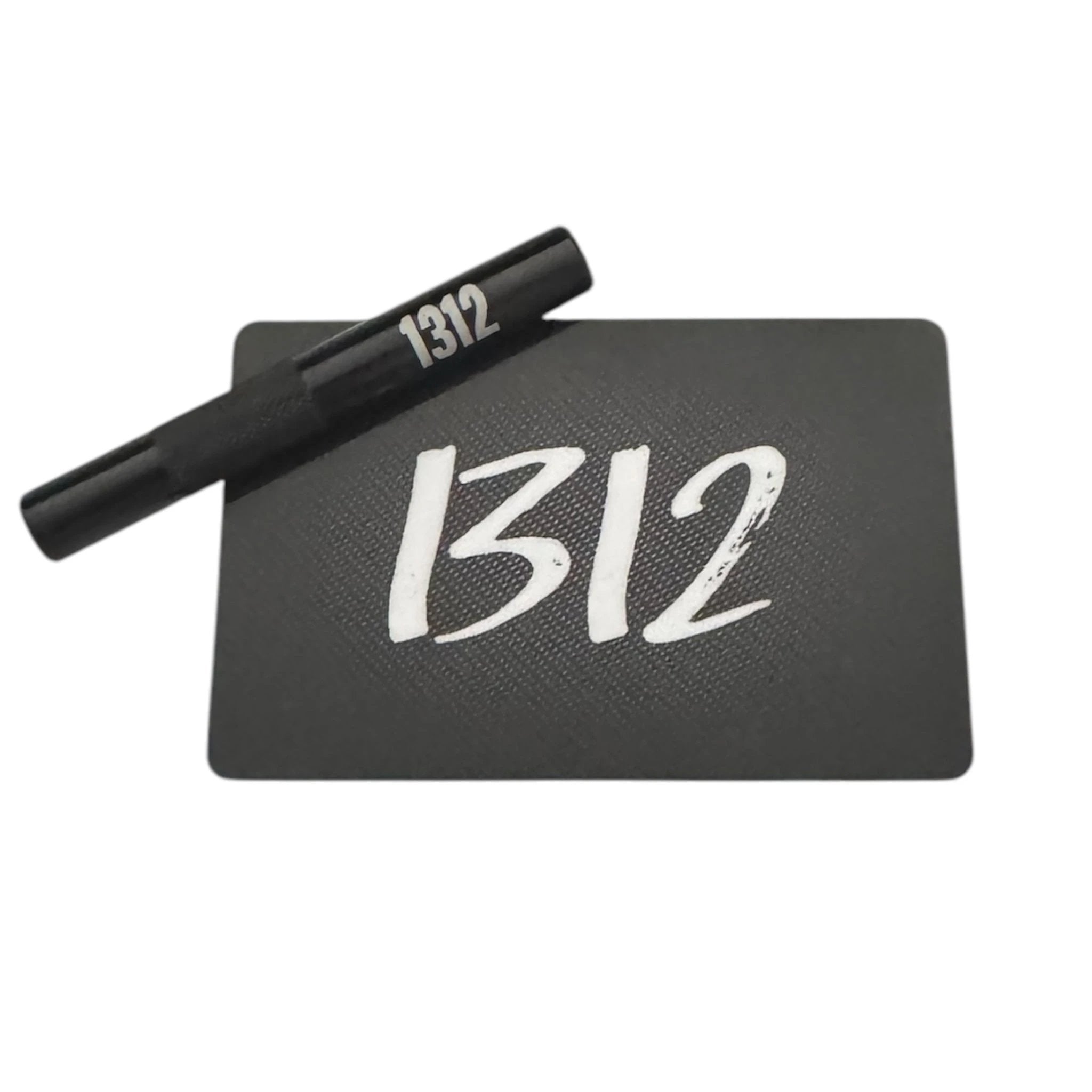 Röhrchen Set "1312" – Hack Karte & Ziehröhrchen in Schwarz - from DieBallerei