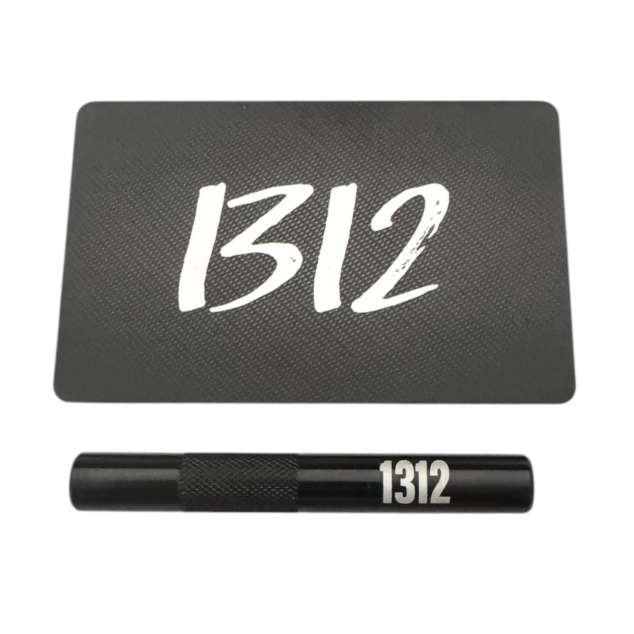 Röhrchen Set "1312" – Hack Karte & Ziehröhrchen in Schwarz - from DieBallerei