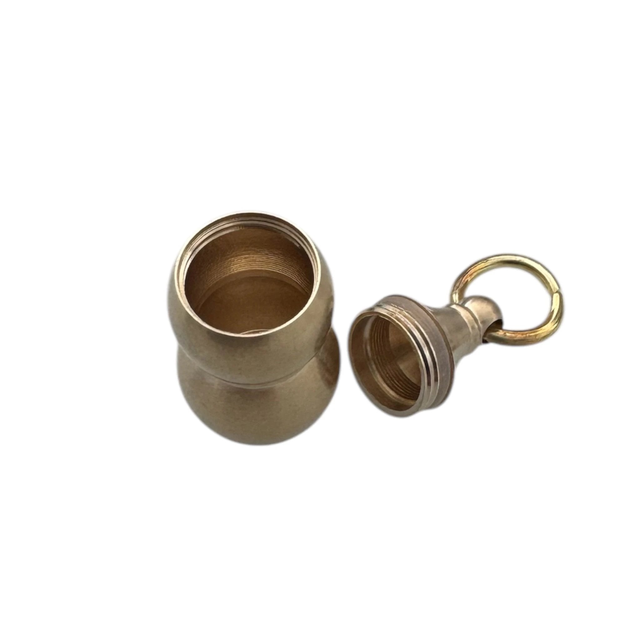 Mini-Schatztruhe in Kürbisform – Schlüsselanhänger & Kettenanhänger in Gold - from DieBallerei