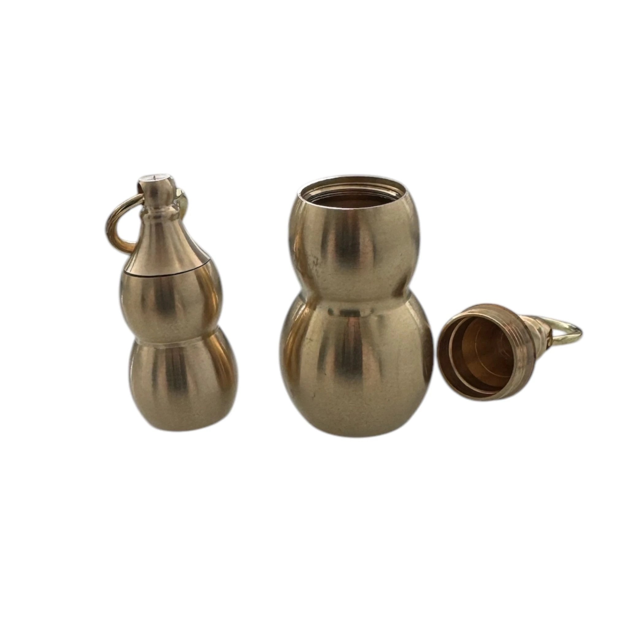 Mini-Schatztruhe in Kürbisform – Schlüsselanhänger & Kettenanhänger in Gold - from DieBallerei