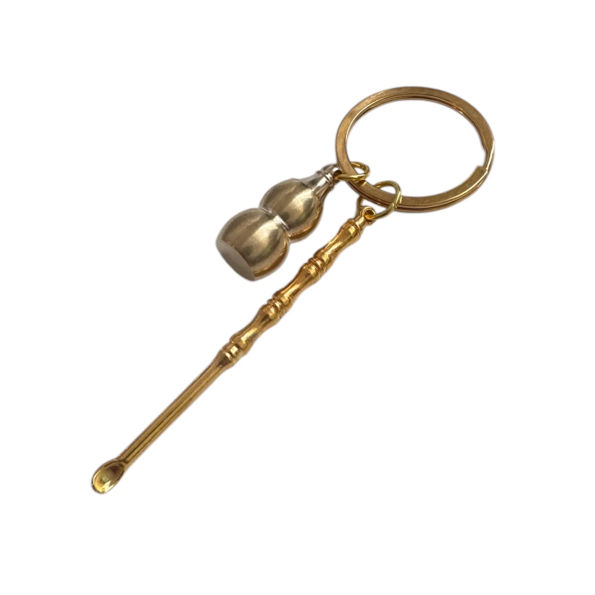 Goldener Mini-Löffel (Schlüssel-)Anhänger mit Geheimfach – Eleganz trifft Funktion - from DieBallerei