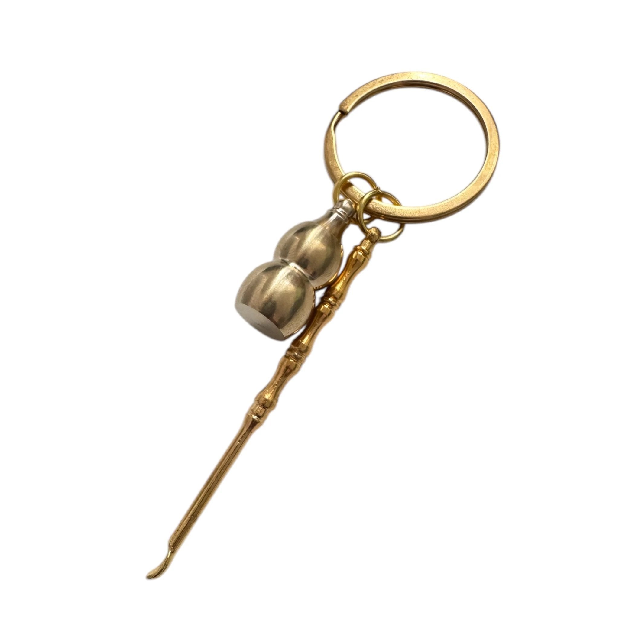 Goldener Mini-Löffel (Schlüssel-)Anhänger mit Geheimfach – Eleganz trifft Funktion - from DieBallerei