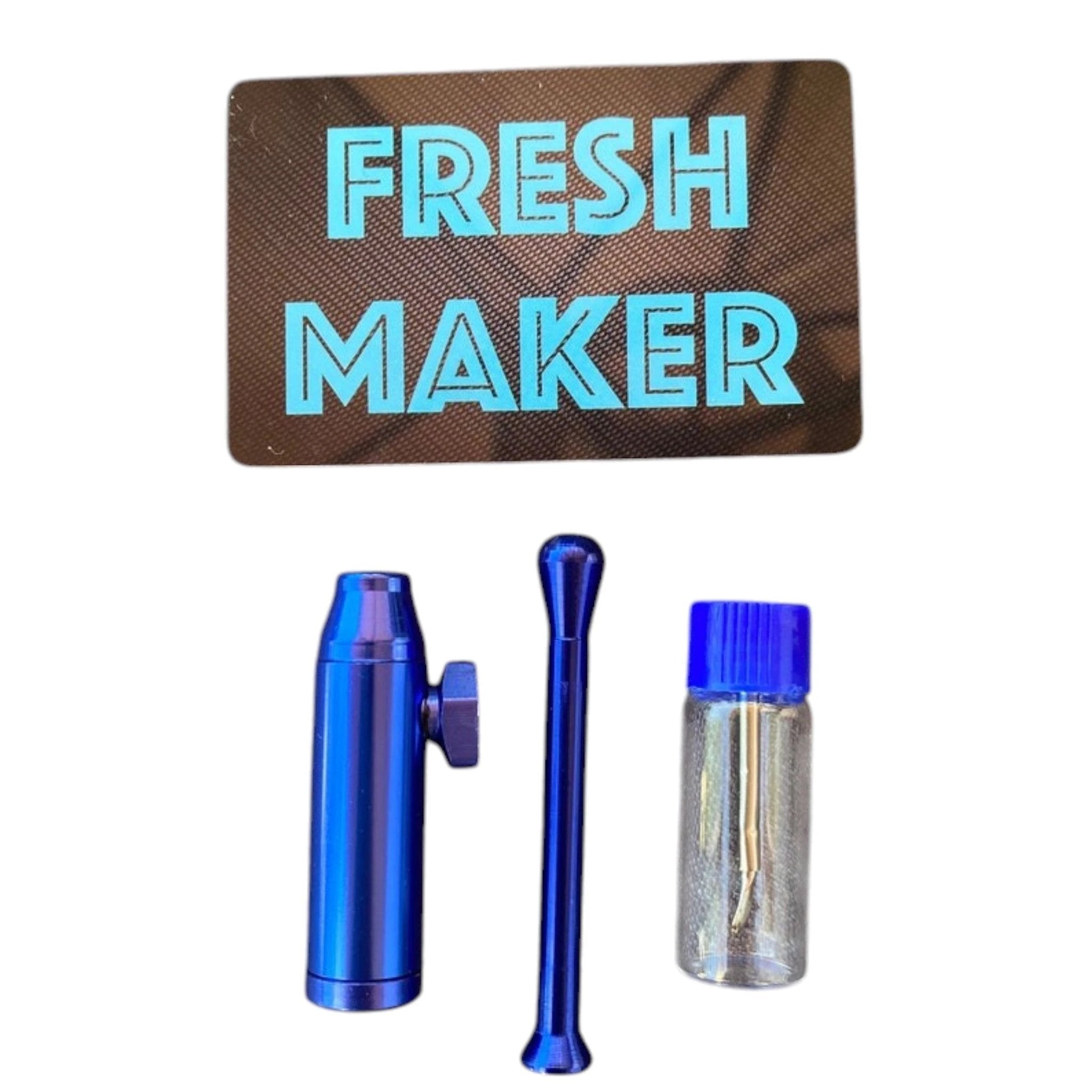 Poster Geschenk Set – Hack-Karte, Röhrchen, Spender & Plakat Neon Blau/Pink - from DieBallerei