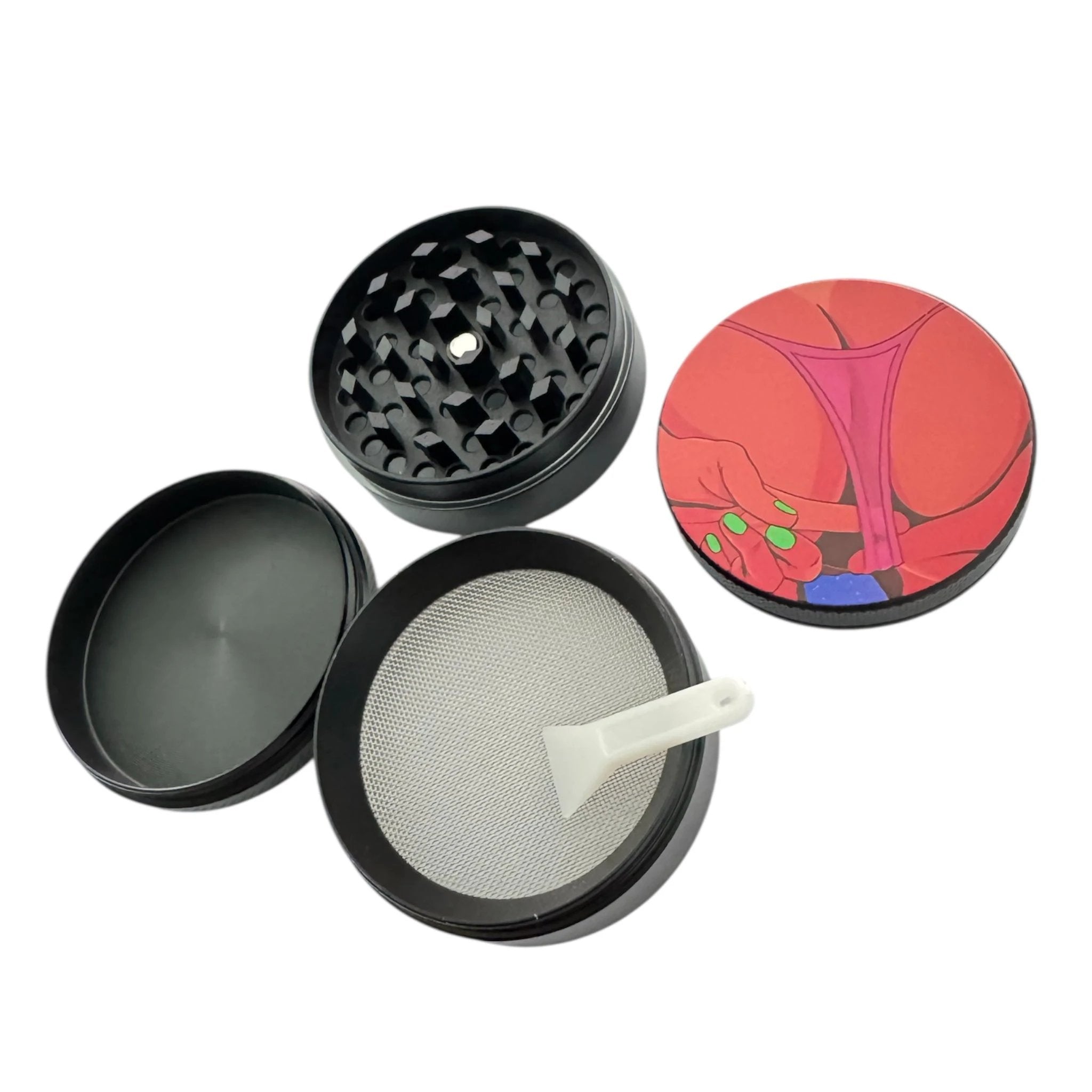 Pop That! – 4-teiliger Grinder im frechen Pop-Art-Design (50 mm) - Grinder from DieBallerei