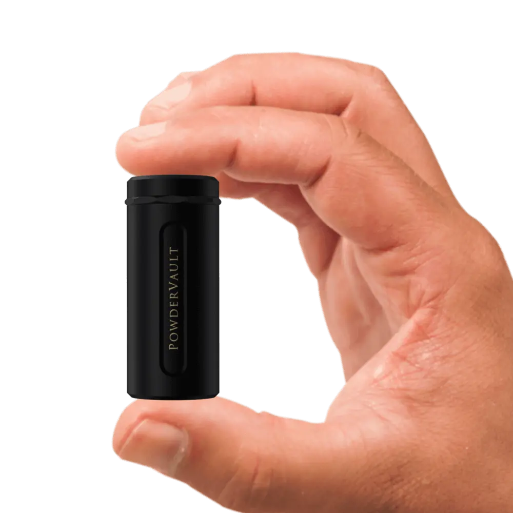 PowderVault PULVER-DOSIERER – Präzision und Kontrolle in Schwarz - Grinder from DieBallerei