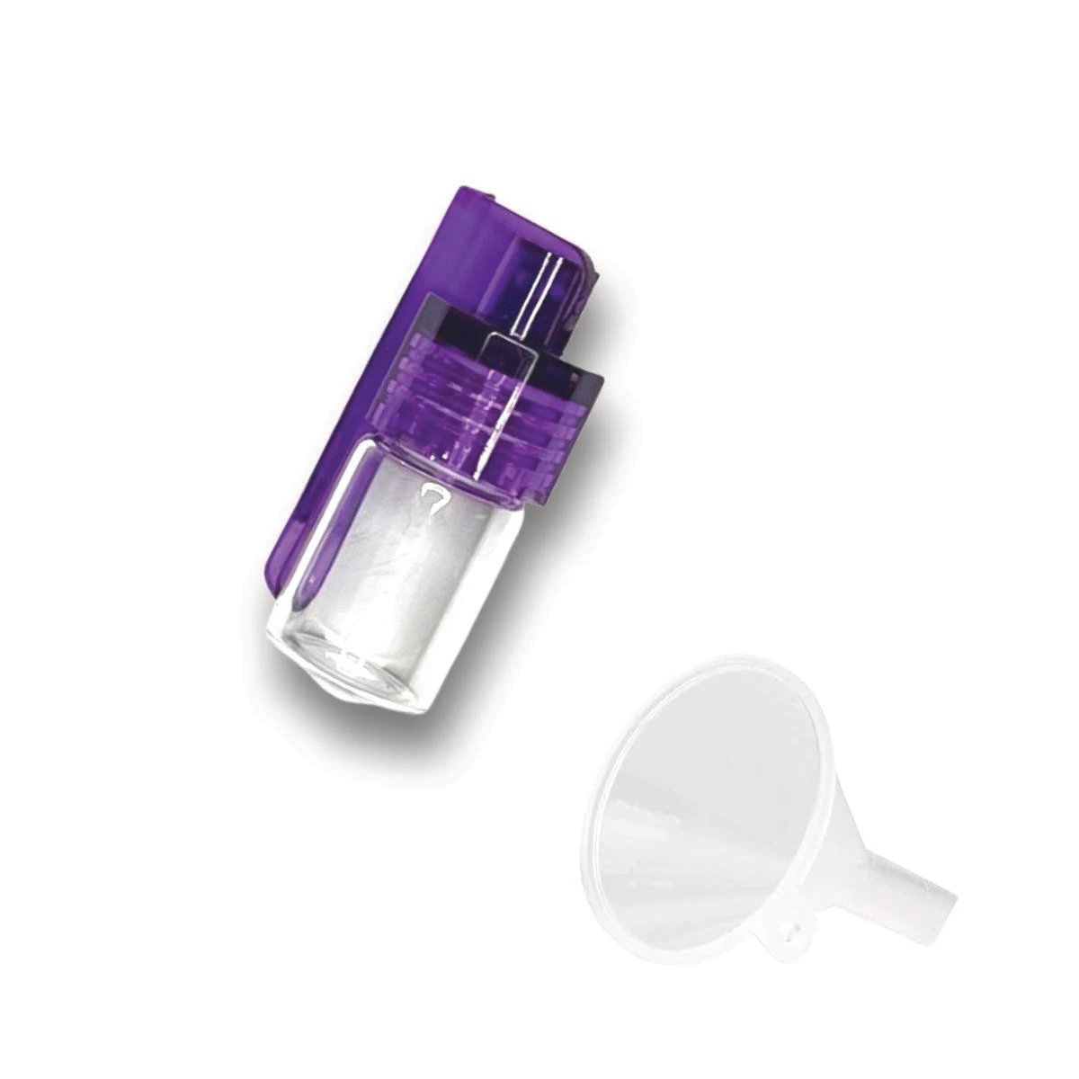 Praktischer Dosierer mit klappbarem Löffel & Trichter – Lila - from DieBallerei