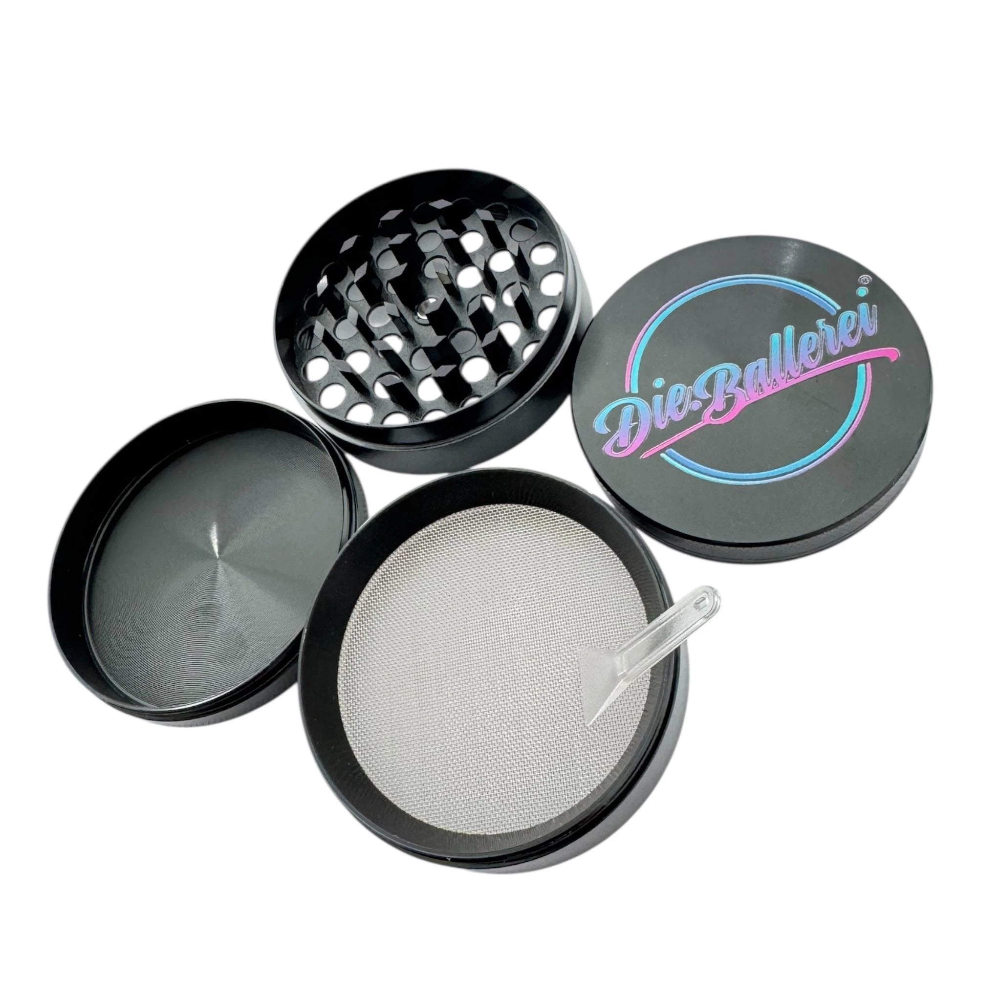 Robuster XXL Die.Ballerei Grinder in Schwarz – 63 mm Power mit Style - Grinder from DieBallerei