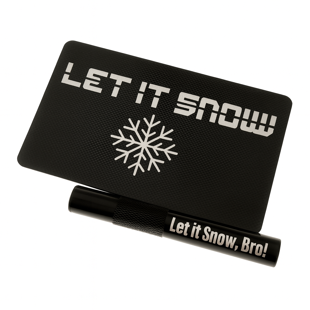 Röhrchen-Set „Let it Snow - Bro! – Stilvolles Design & Hochwertige Verarbeitung