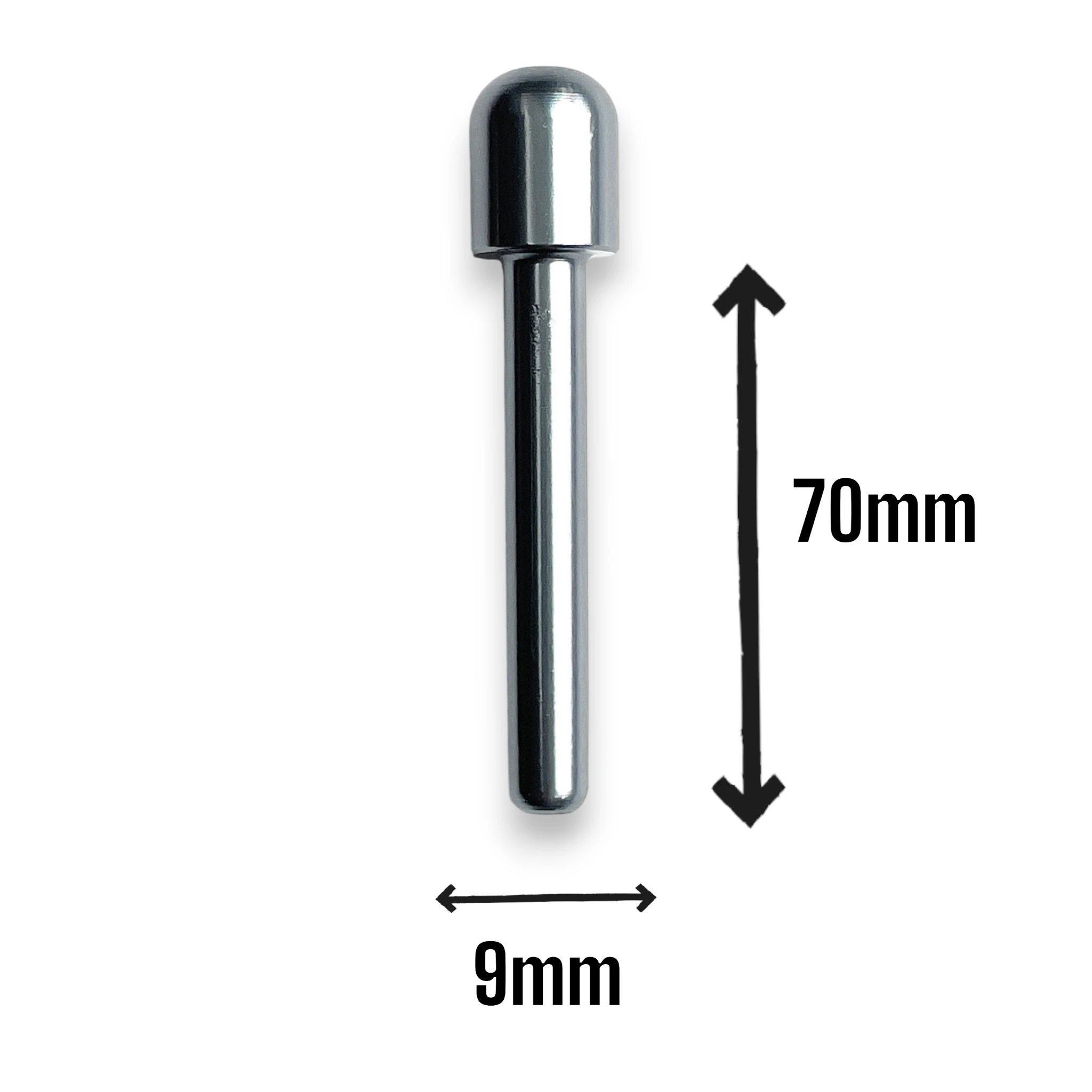Extrem stabiles Aluminium Ziehröhrchen (70mm, Chrome) – Ergonomisch & Hochwertig - from DieBallerei