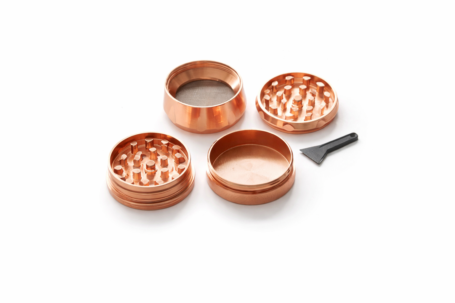 Rose Gold Grinder 40mm – Edles Design & Müheloses Mahlen