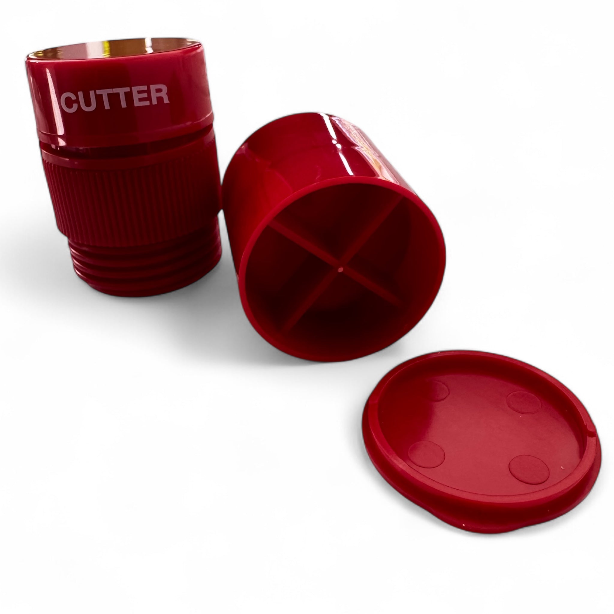 Roter Pillen-Crusher & Cutter – 3-in-1 Tool Pillenteiler