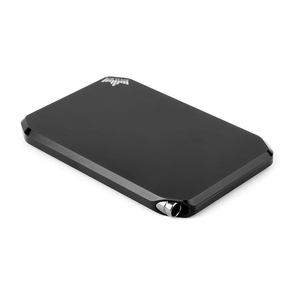 Royal Box Diamond Black aus gebürstetem Aluminium in Schwarz