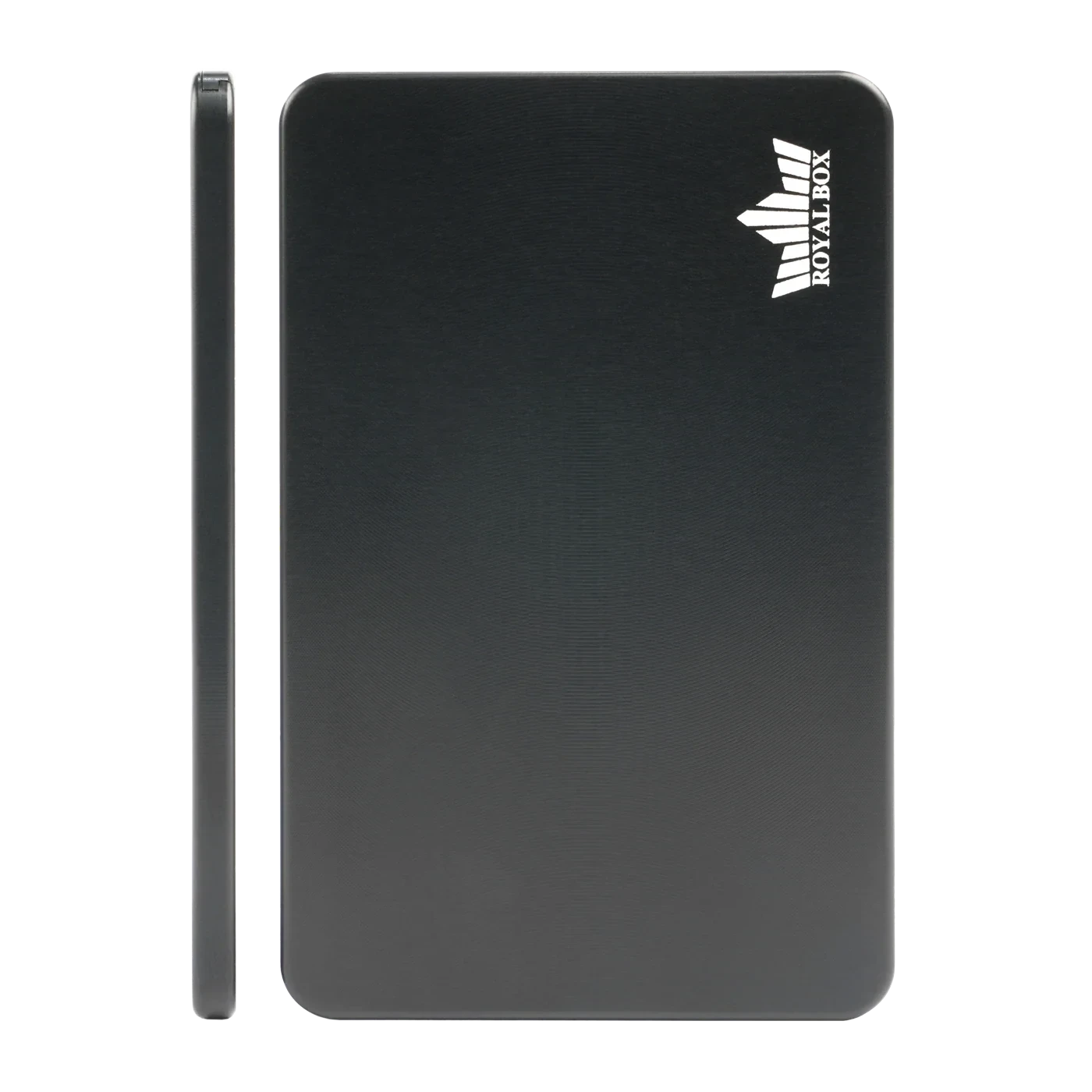 Royal Box S-Line Slim – Black Turbo | Ultraflache Aufbewahrungsbox in edlem Schwarz - from DieBallerei