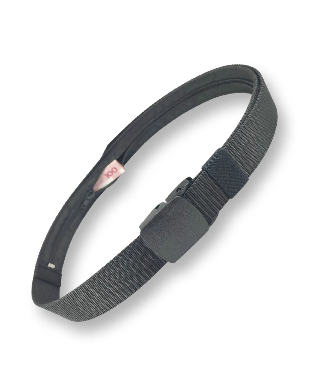 Schwarzer Gürtel mit Geheimfach – Sicherheit trifft Stil - from DieBallerei