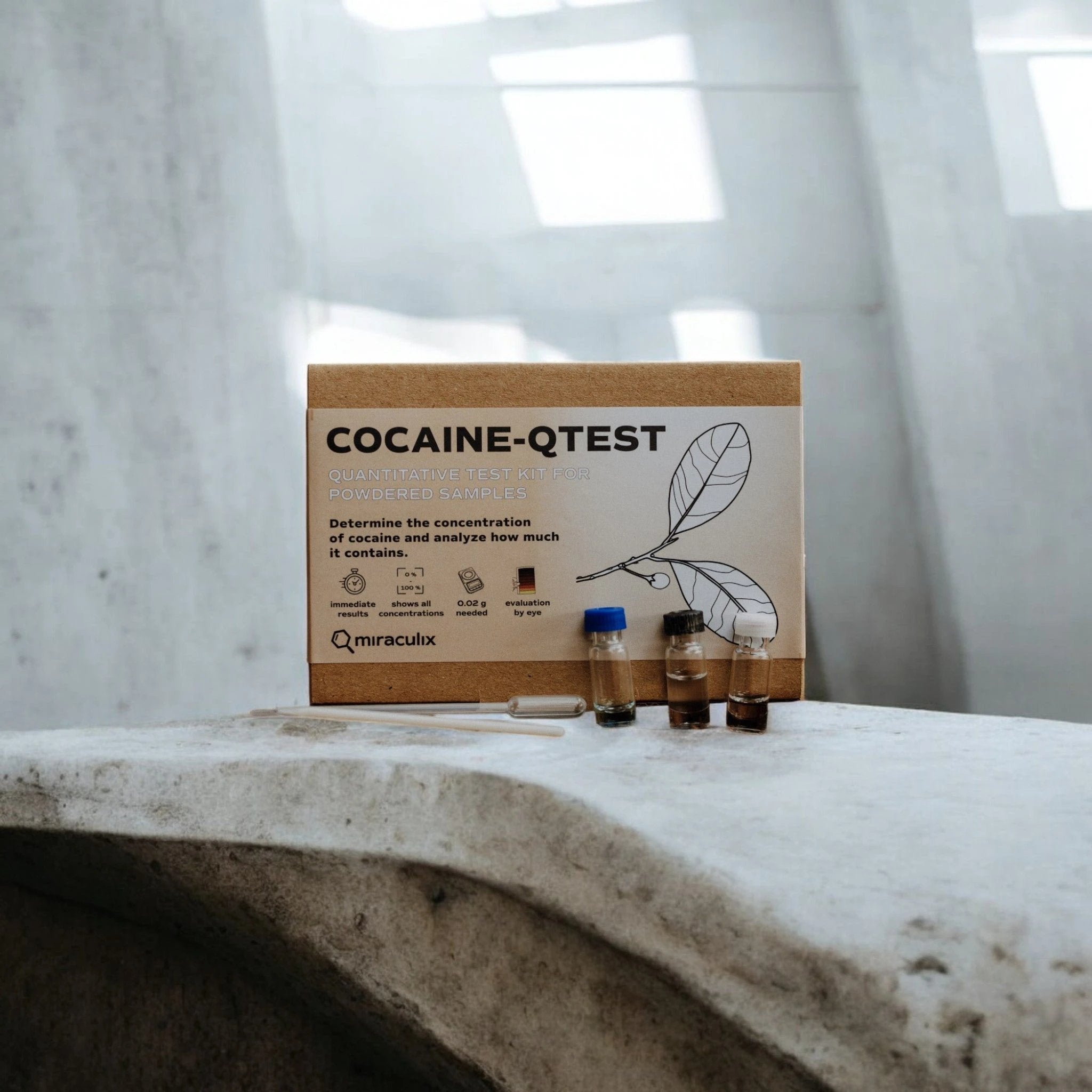 COCAINE QTEST Kokain Potency Test Kit – Schnelle & präzise Analyse von Miraculix - from DieBallerei