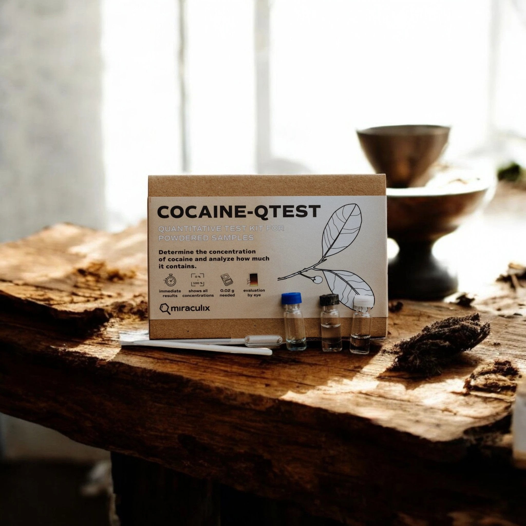 COCAINE QTEST Kokain Potency Test Kit – Schnelle & präzise Analyse von Miraculix - from DieBallerei