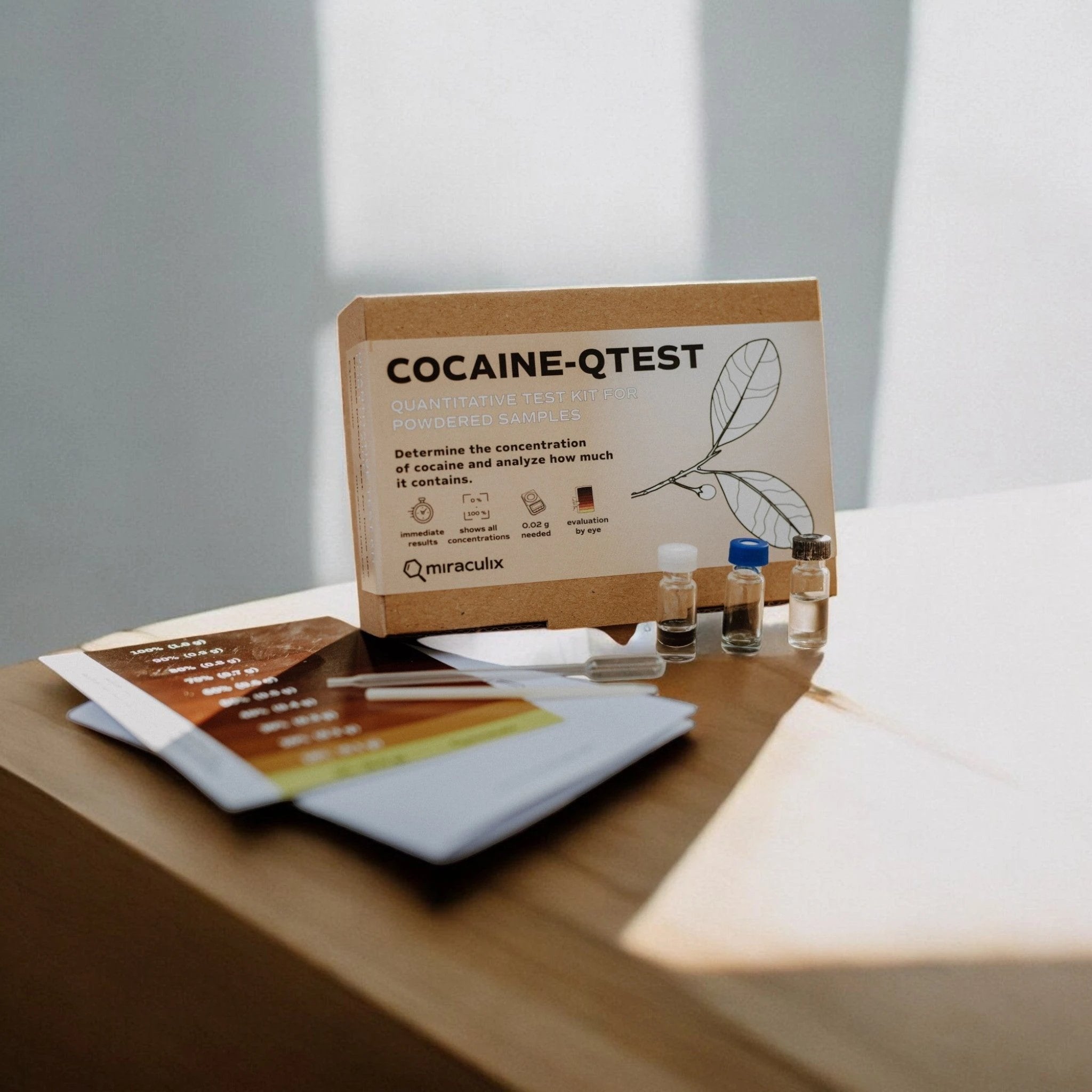 COCAINE QTEST Kokain Potency Test Kit – Schnelle & präzise Analyse von Miraculix - from DieBallerei