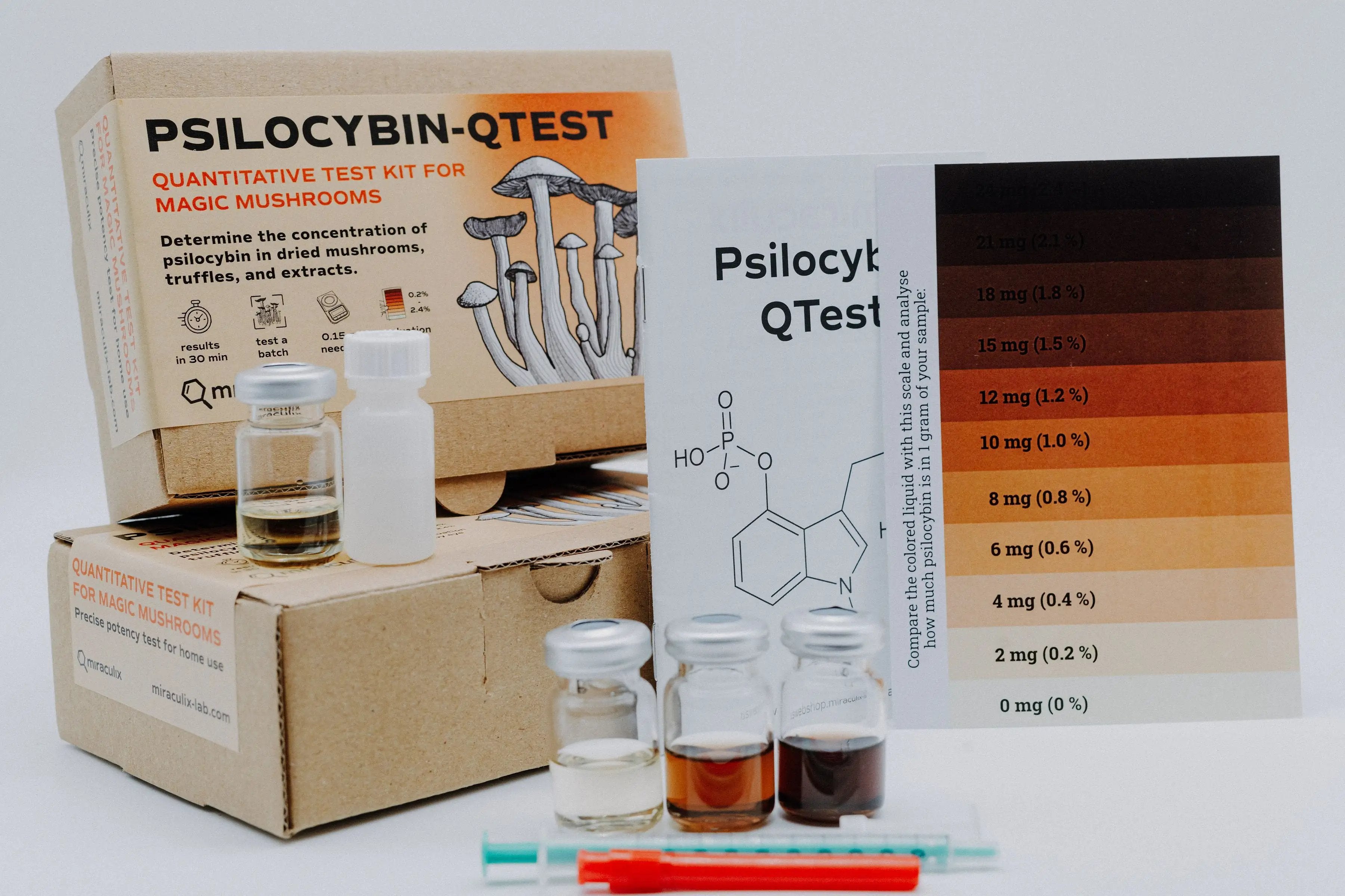 Miraculix Mobiler Schnelltest zur Bestimmung des Psilocybin-Gehalts (PSILO-QTest) - from DieBallerei