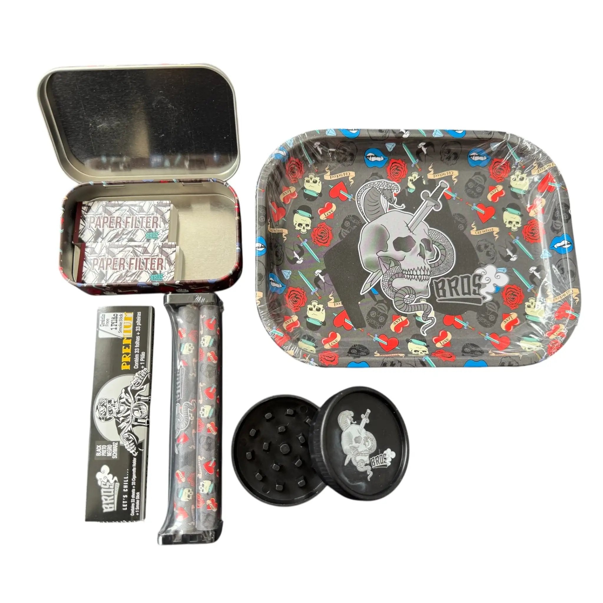 Skull Style Bros Smoking-Set – Alles drin für dein nächstes Abenteuer! - from DieBallerei