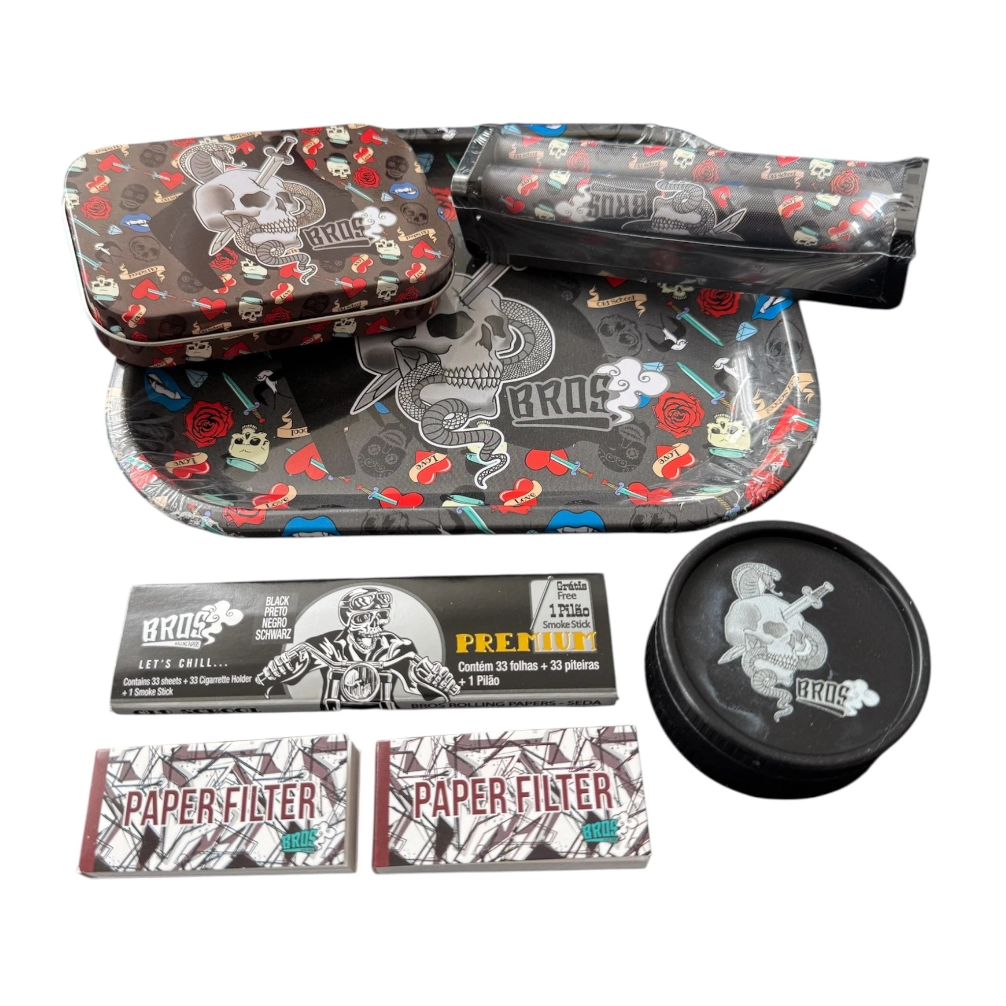 Skull Style Bros Smoking-Set – Alles drin für dein nächstes Abenteuer! - from DieBallerei