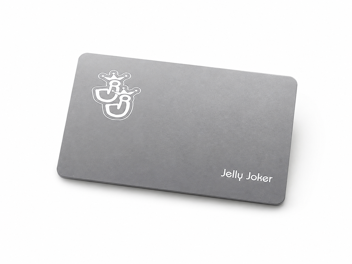 Snuff Card / Hack-Karte „Jelly Joker“ – Mattes Edelstahl-Design mit Stil 🃏✨