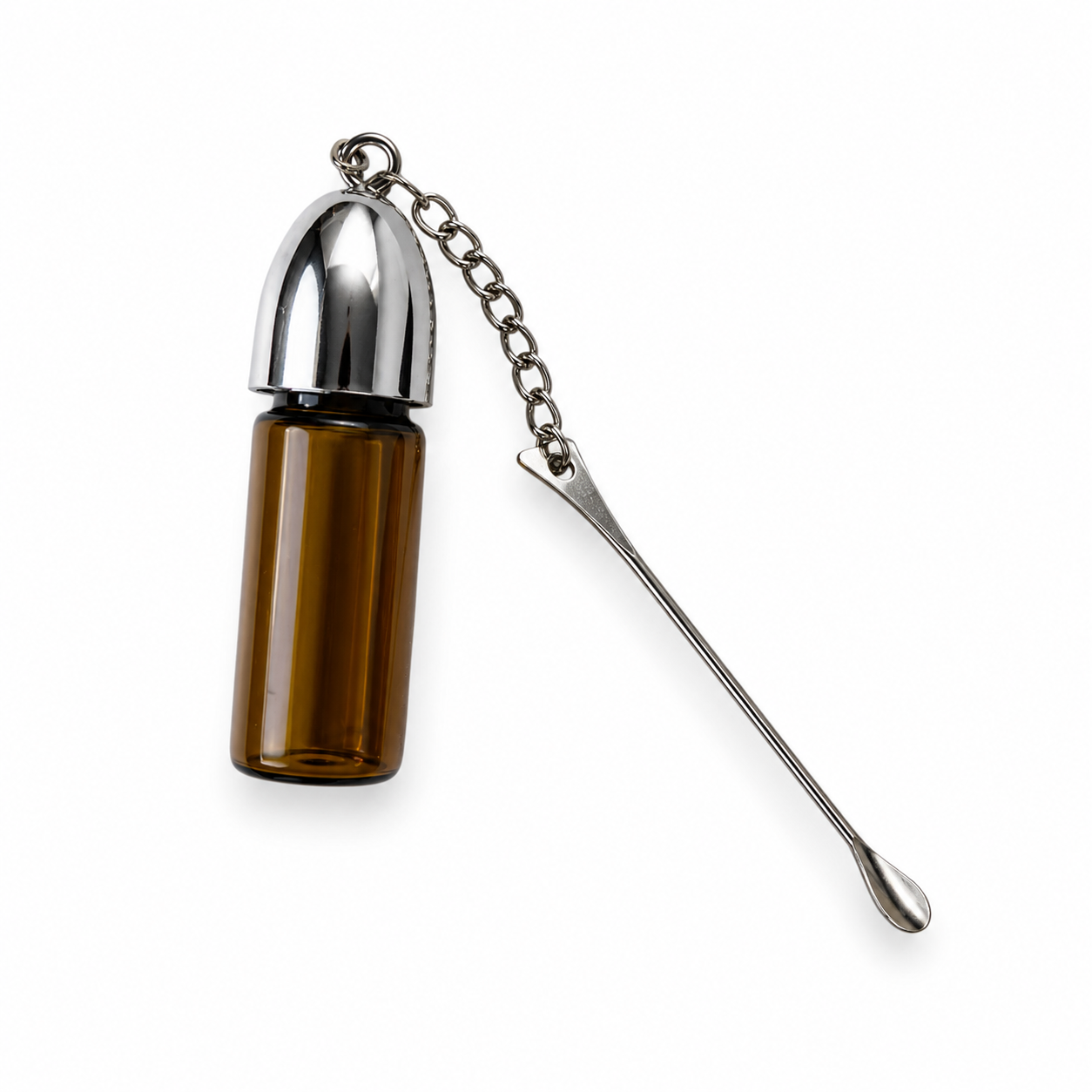 Spender Portionierer aus Glas mit Löffel inkl. Trichter (53mm braun)