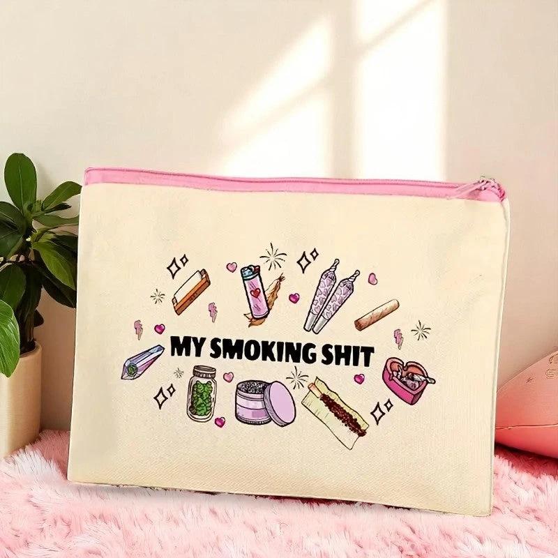 Tasche/Make-Up Bag „My Smoking Shit“ – bunt, frech & ready to stash - from DieBallerei