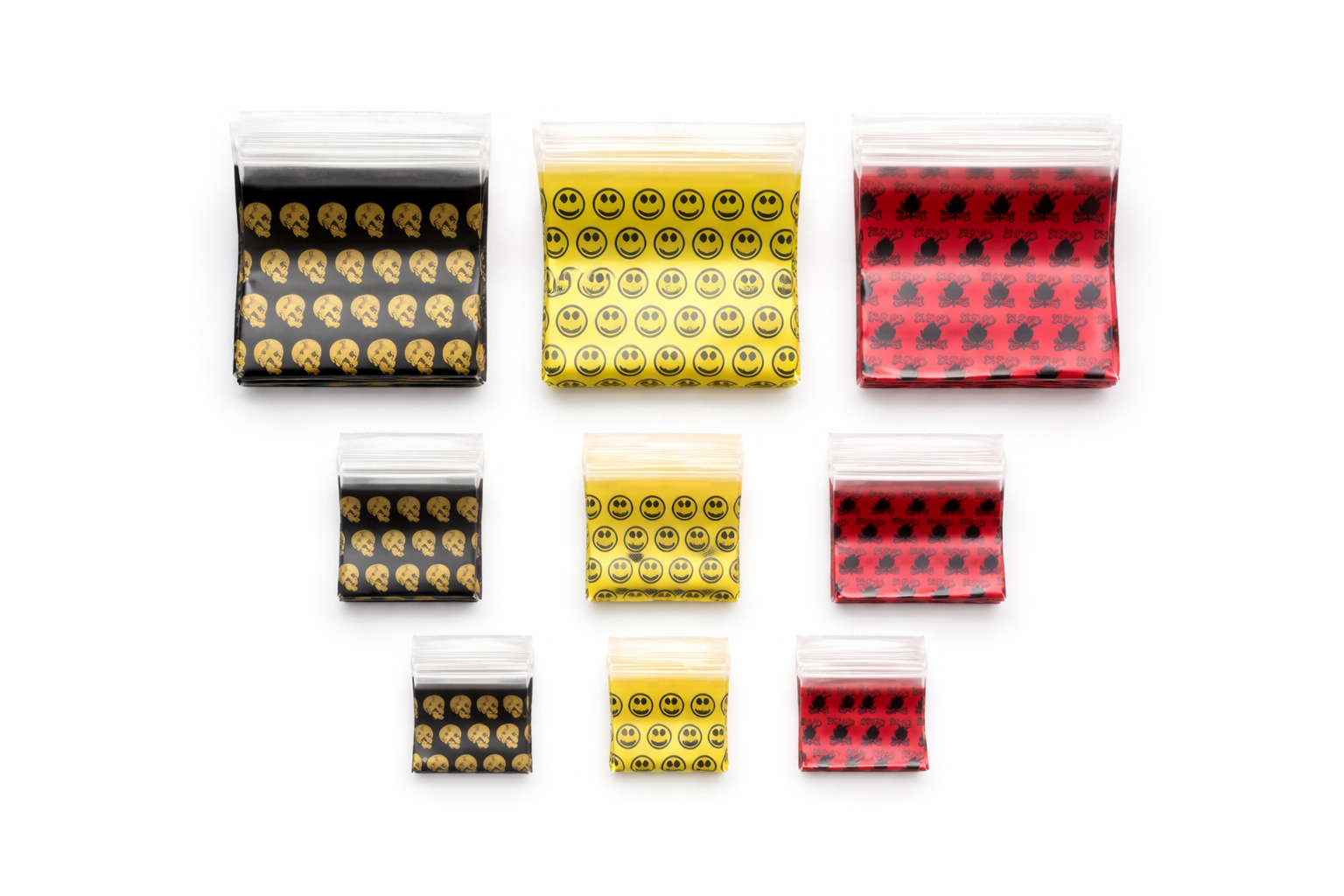 Tütchen-Set (60 Stück) – Wiederverschließbare ZIP-Lock Beutel in Verschiedenen Größen & Farben - from DieBallerei