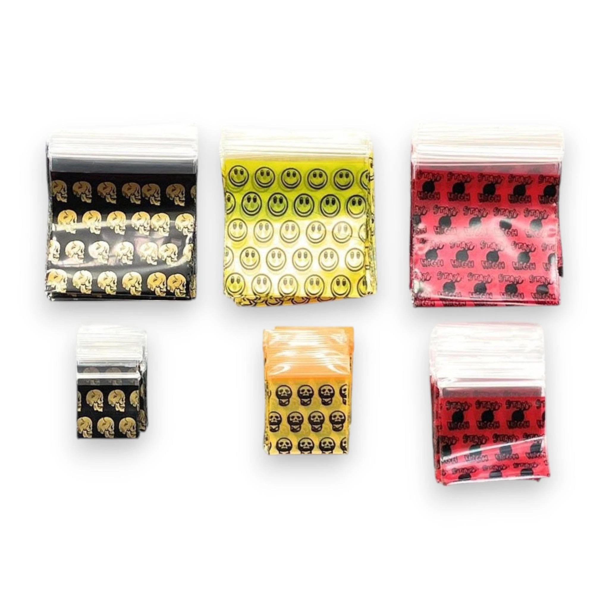 Tütchen-Set (60 Stück) – Wiederverschließbare ZIP-Lock Beutel in Verschiedenen Größen & Farben - from DieBallerei