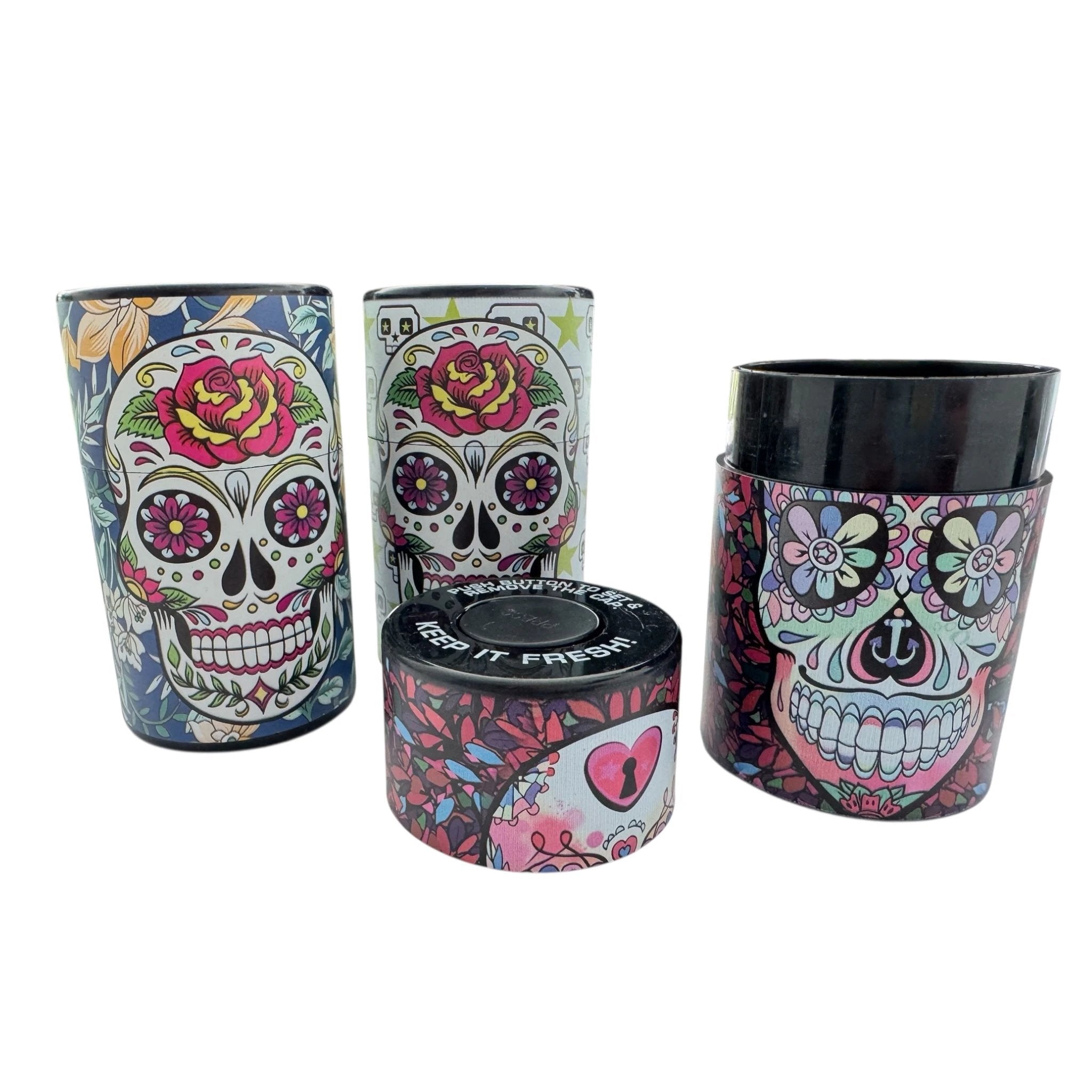 Vakuum-Aufbewahrungsdose mit Skull-Design – Mit Push-Button Verschluss - from DieBallerei