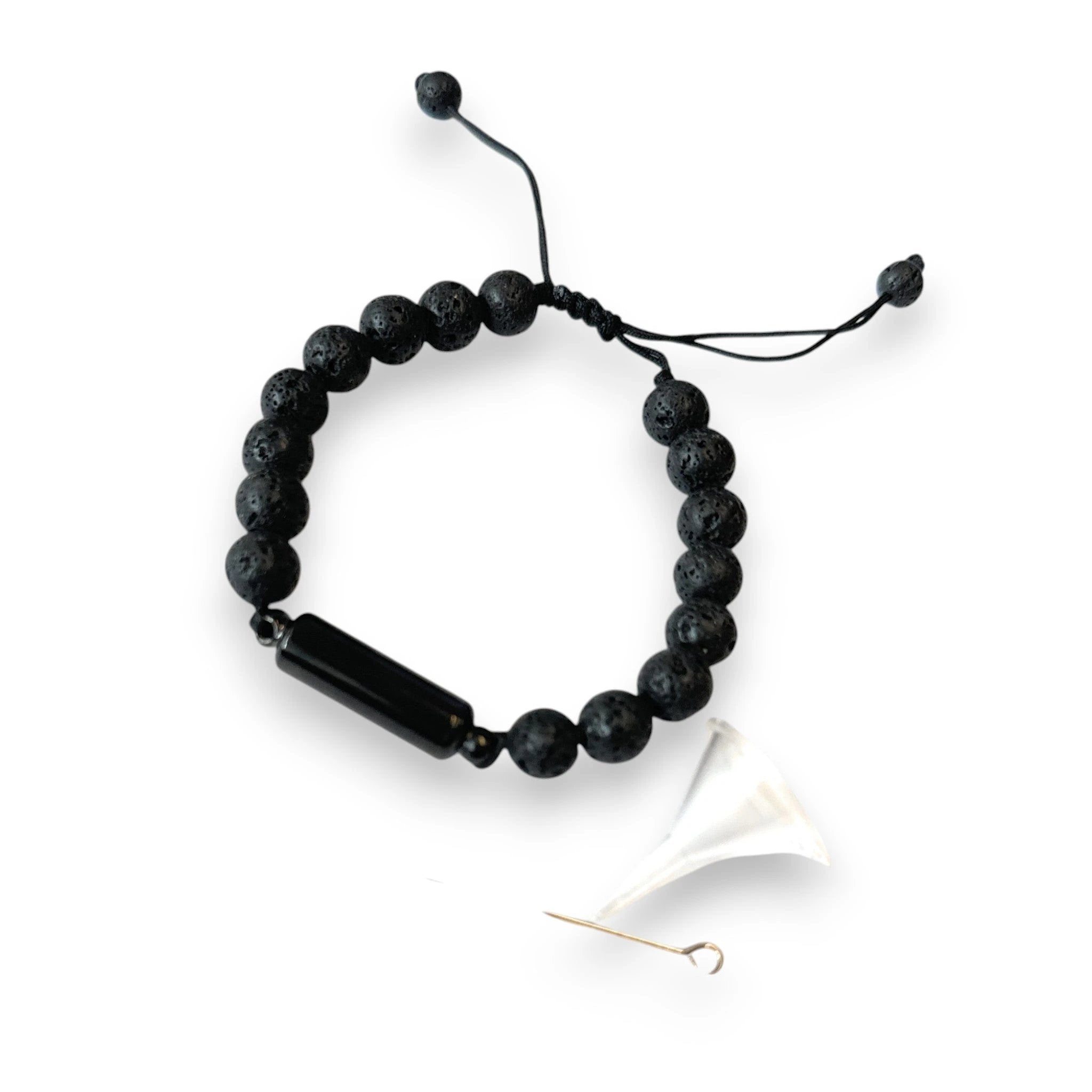 Versteck-Armband in Lavastein-Optik Schwarz - from DieBallerei