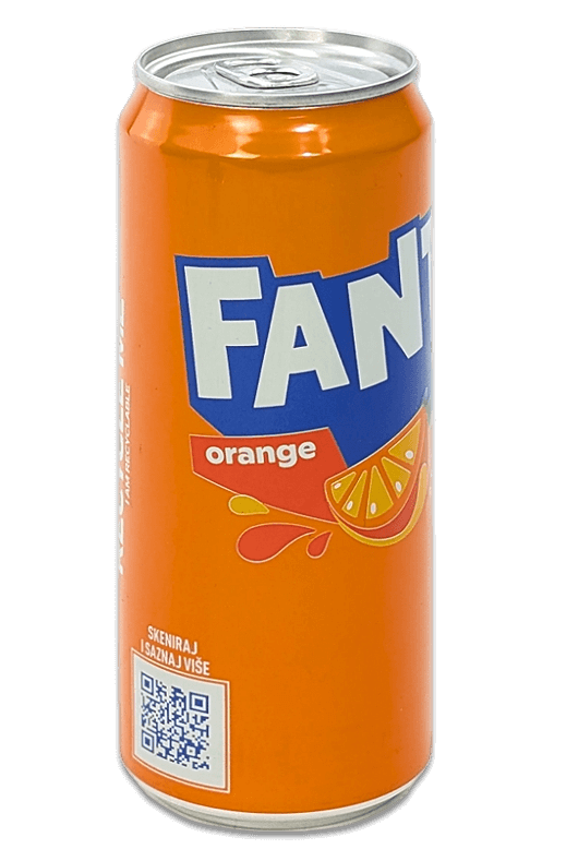Orange Versteckdose im Getränkedosen-Look für kleine Wertsachen und persönliche Gegenstände