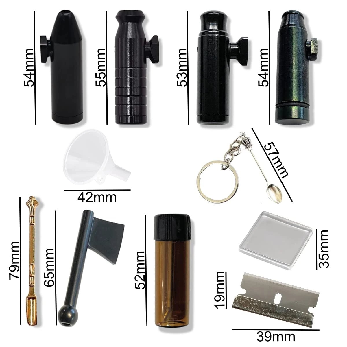 Vorratsbehälter Case – Komplettset mit 4 Aluminium Dosierern & Zubehör - from DieBallerei