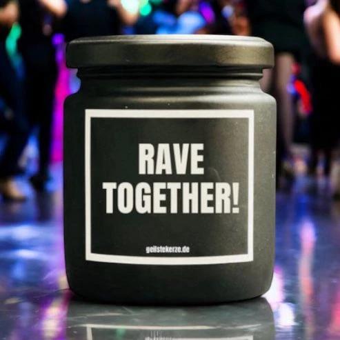 Geilste Kerze – Duftkerze „Rave Togehther!" - from DieBallerei