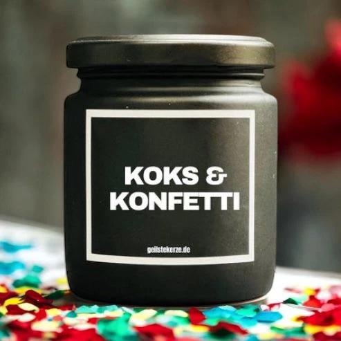 Geilste Kerze – Duftkerze „Koks & Konfetti“ - from DieBallerei