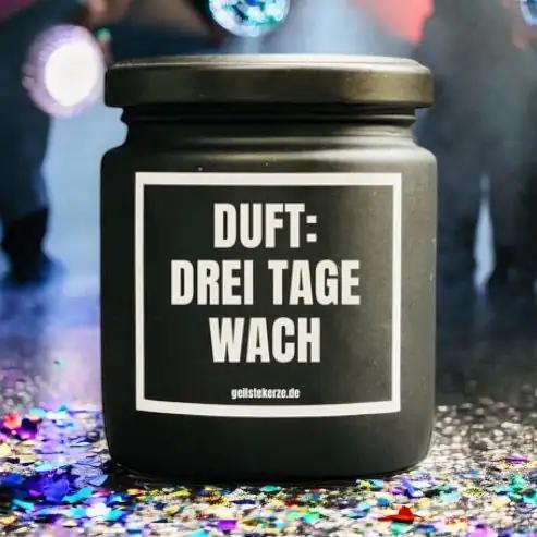Geilste Kerze – Duftkerze „Duft: Drei Tage Wach" - from DieBallerei