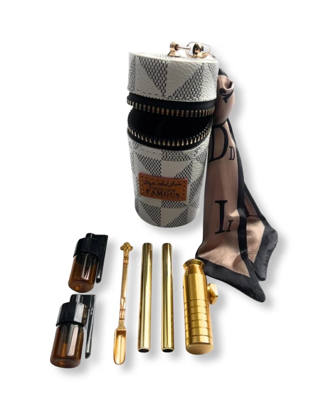 Deluxe Kunstleder Case Set „Canvas Beige“ – Stilvoll & praktisch - from DieBallerei