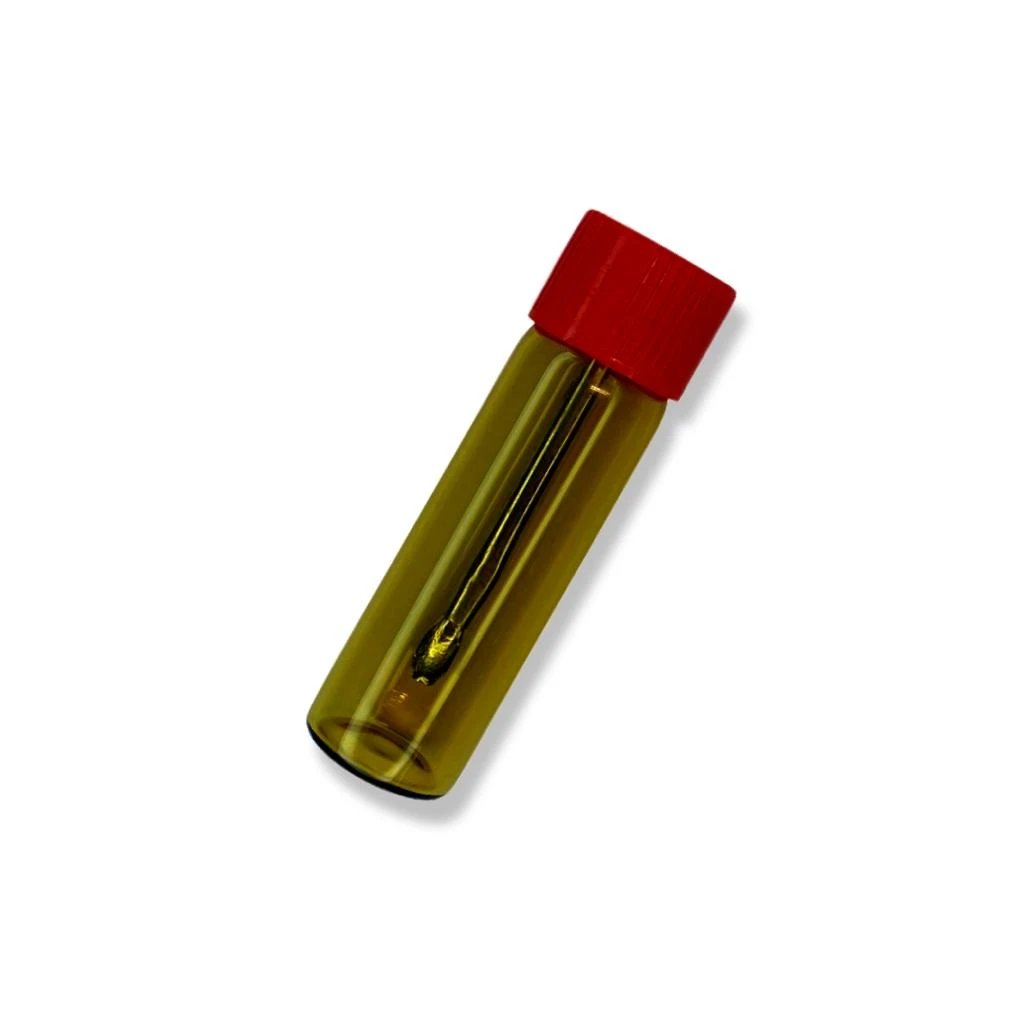 Baller-Fläschchen mit Teleskoplöffel – Braun mit rotem Deckel - from DieBallerei