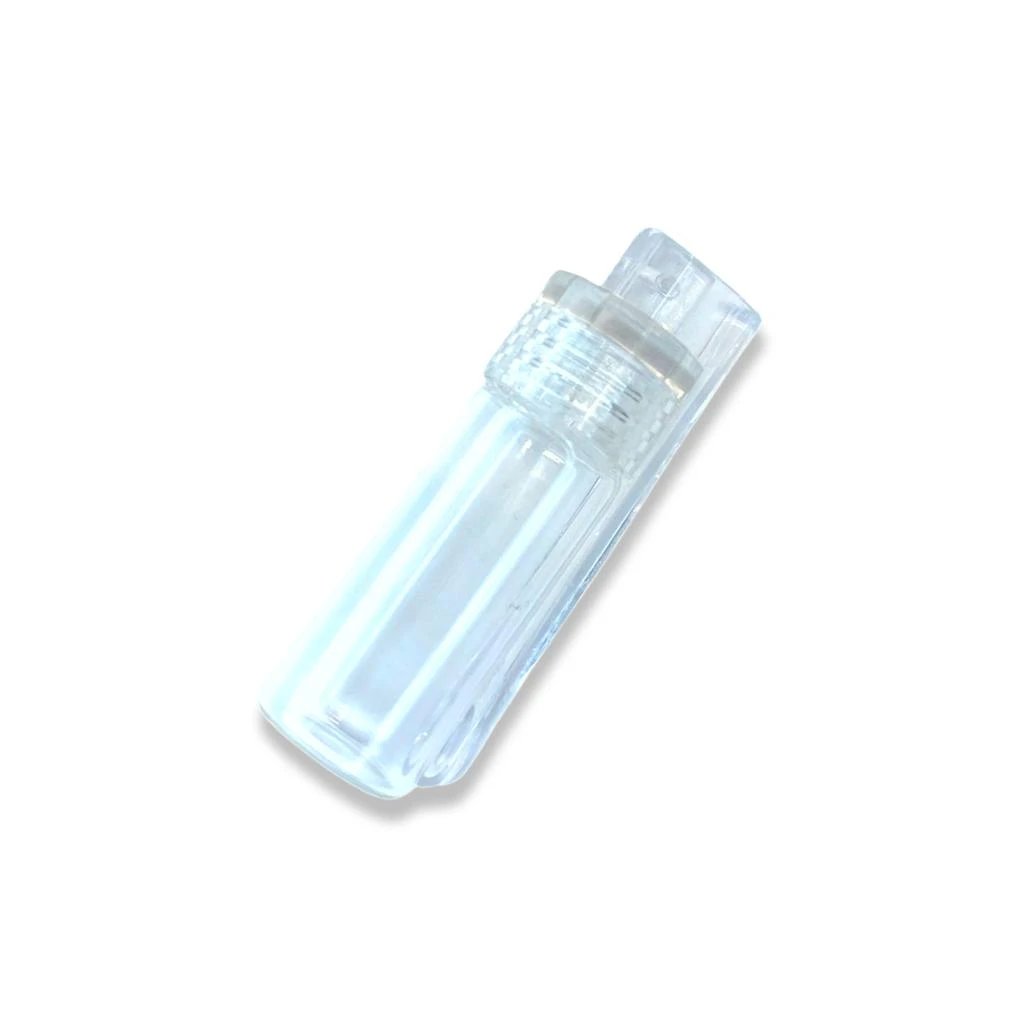 1 Großer Glas-Spender mit klappbarem Löffel & Mini-Trichter – Klar oder Braun mit transparentem Deckel - from DieBallerei