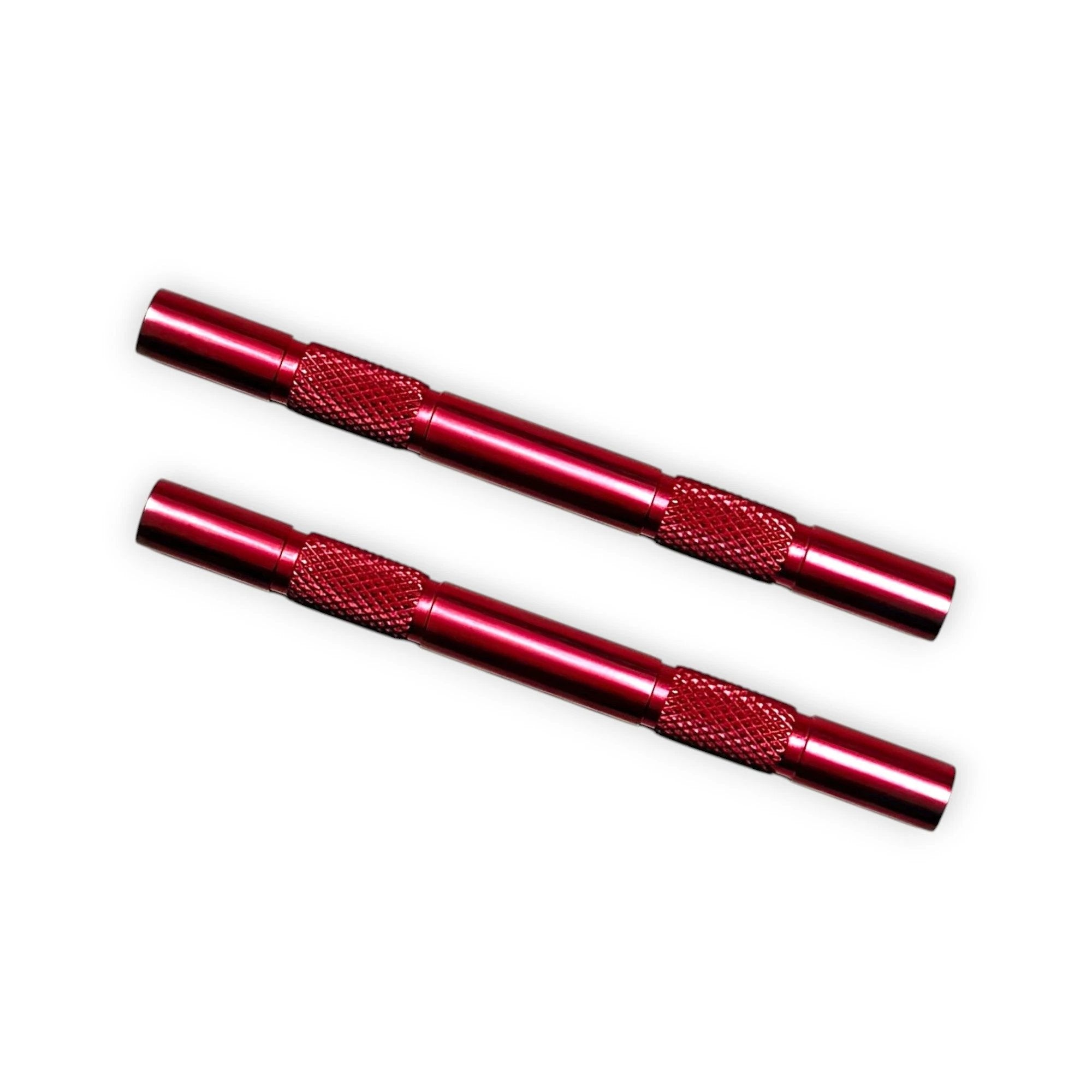 2x Zieh-Röhrchen aus Aluminium – Rosenholz – 80mm - from DieBallerei