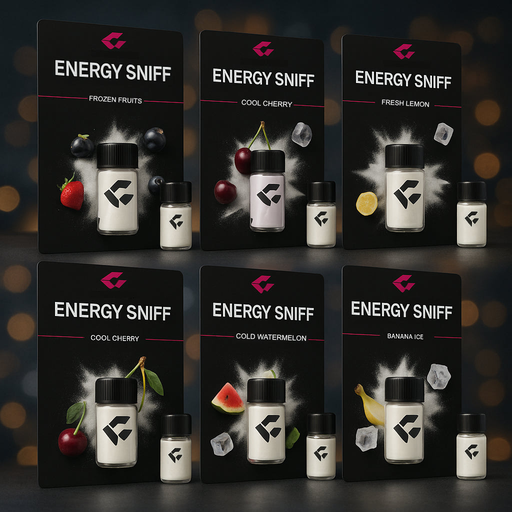 White Flakes Energy Sniff – Dein Energie-Kick für den Alltag 6 fruchtige Sorten