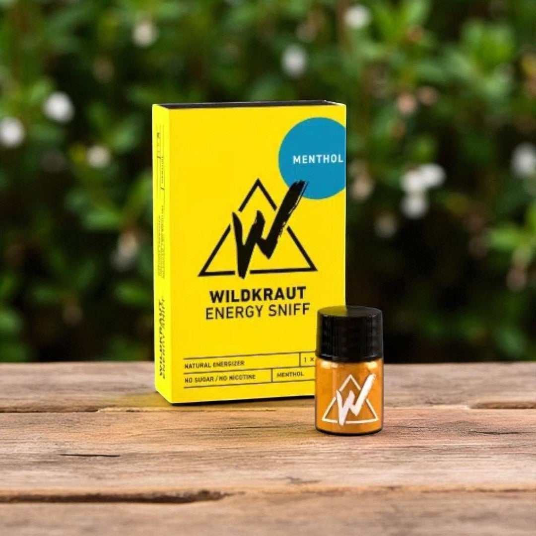Wildkraut Energy Sniff – Menthol - Schnupf dich wach - Alpenkräuter und natürliches Koffein als ultimative Wachrüttler - from DieBallerei