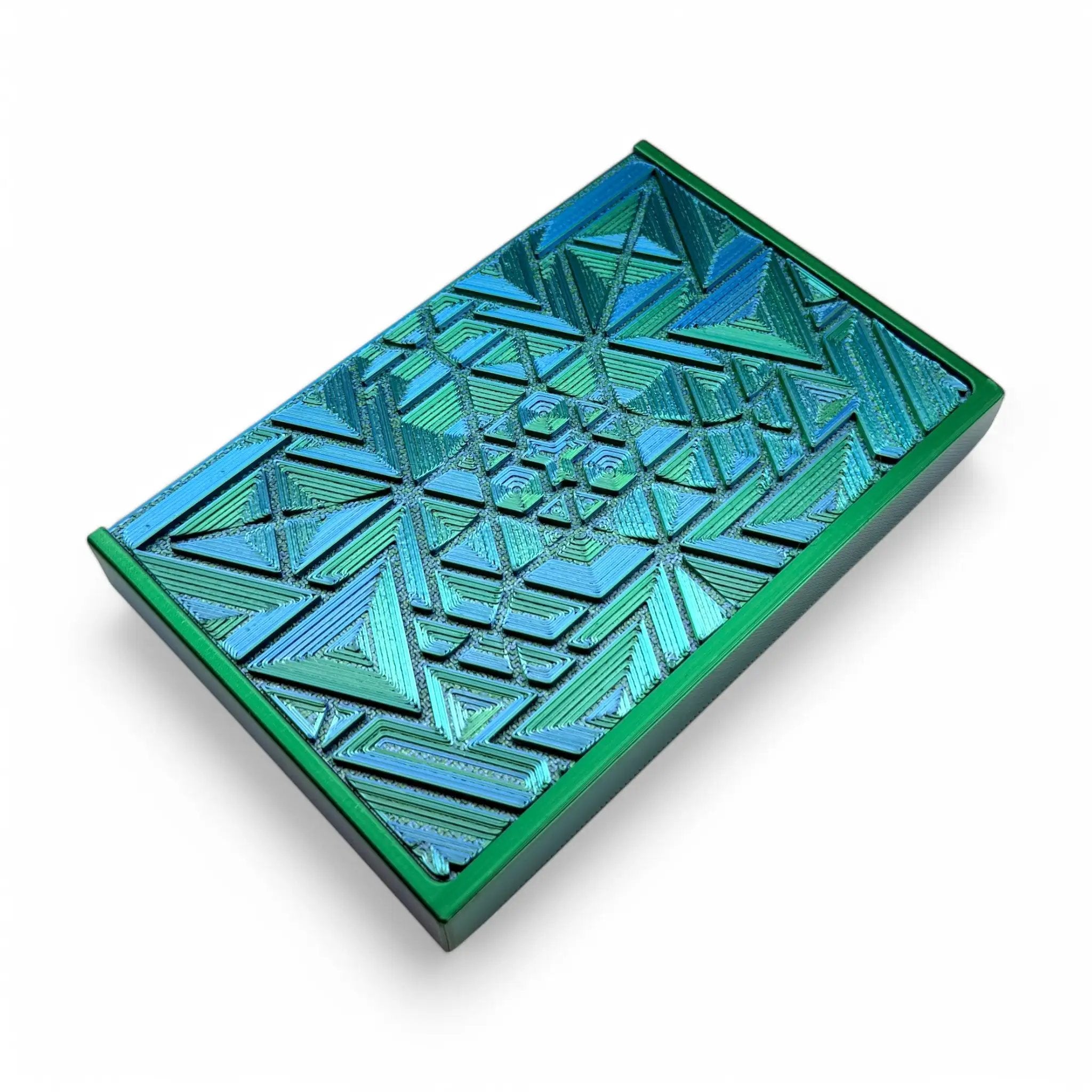 Baller-Box XL Brainbug inkl. integriertem Spiegel, 2x Röhrchen und Hack-Karten Blau / Grün - from DieBallerei