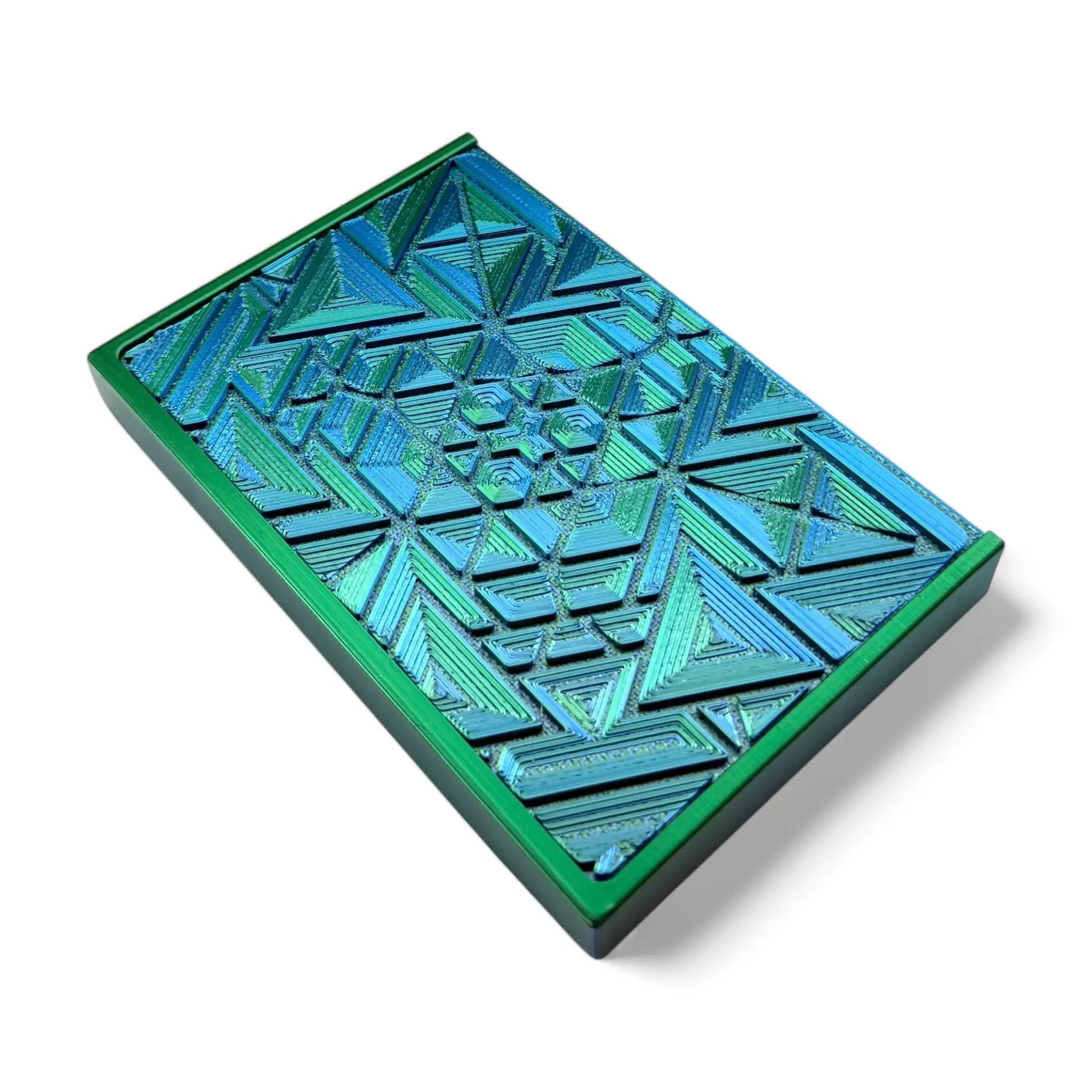 Baller-Box XL Brainbug inkl. integriertem Spiegel, 2x Röhrchen und Hack-Karten Blau / Grün - from DieBallerei