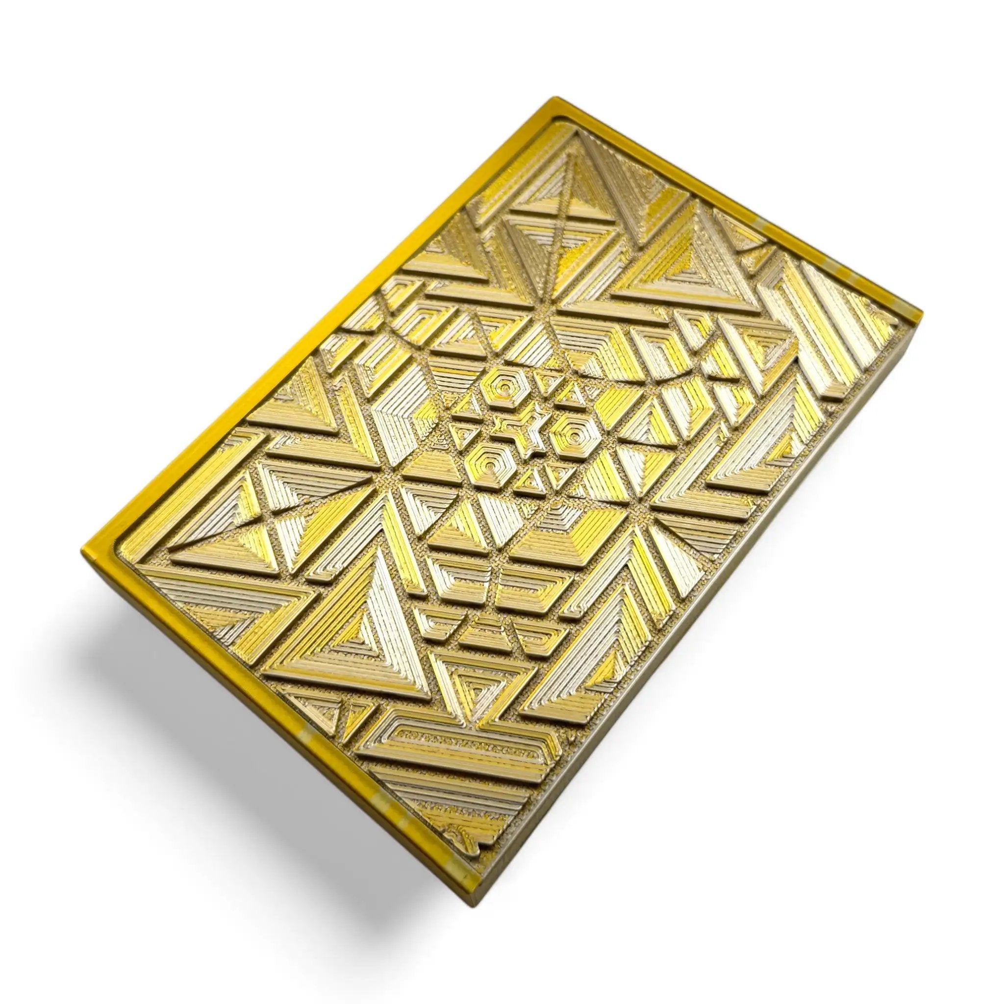 Baller-Box XL Brainbug inkl. integriertem Spiegel, 2x Röhrchen und Hack-Karten Gold / Silber - from DieBallerei