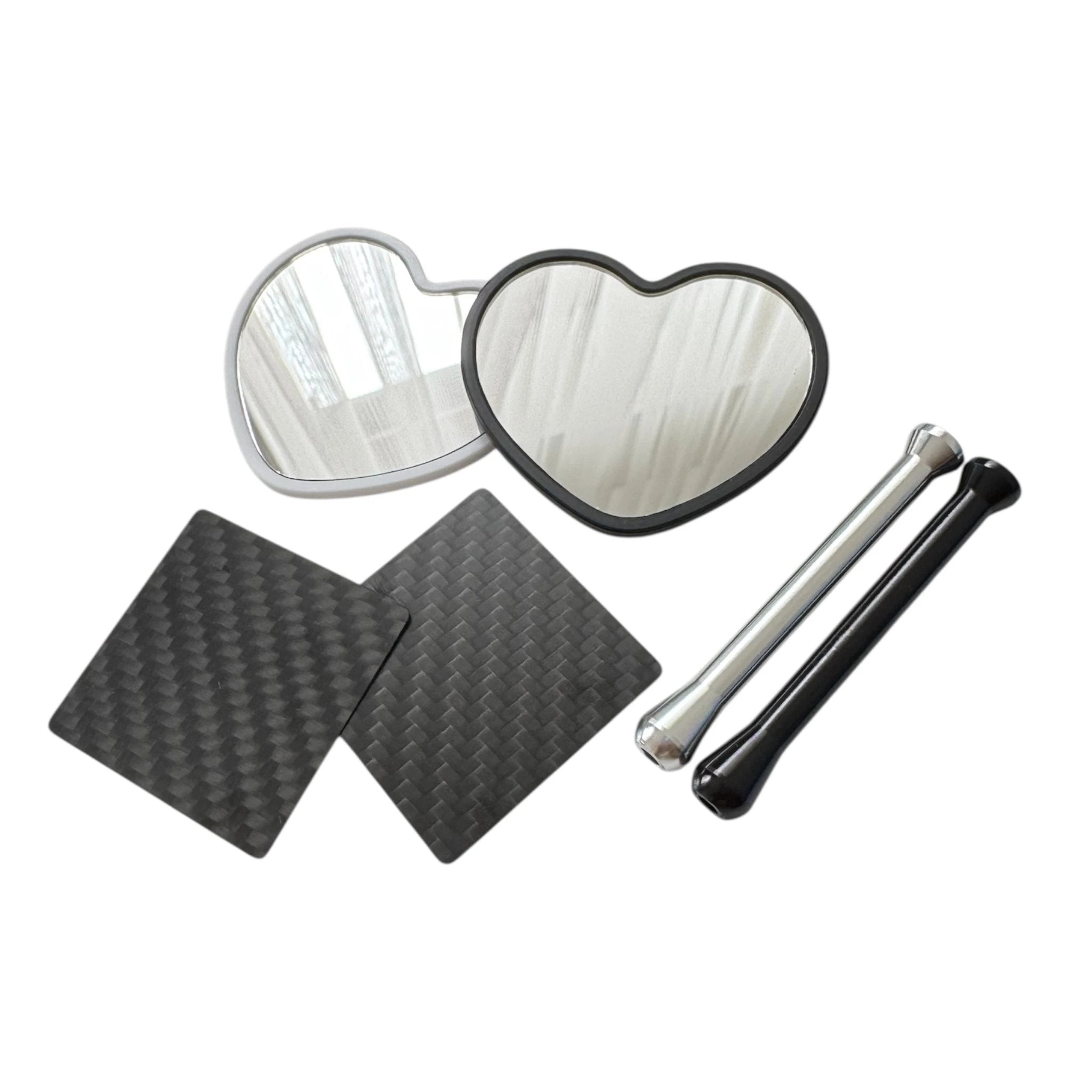 YOU & ME – Spiegelset mit Carbonkarte & Röhrchen - ideal für unterwegs - from DieBallerei