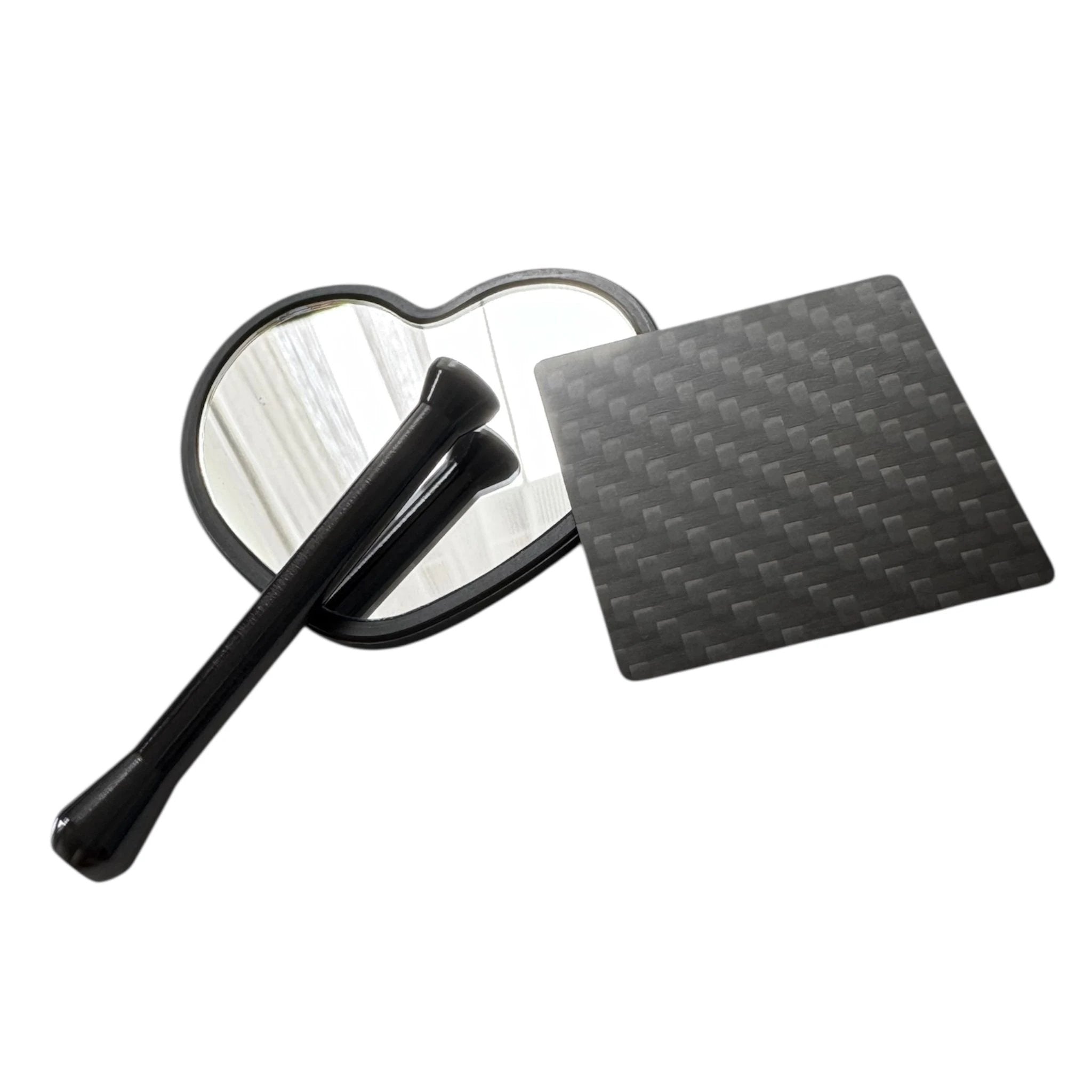 YOU & ME – Spiegelset mit Carbonkarte & Röhrchen - ideal für unterwegs - from DieBallerei