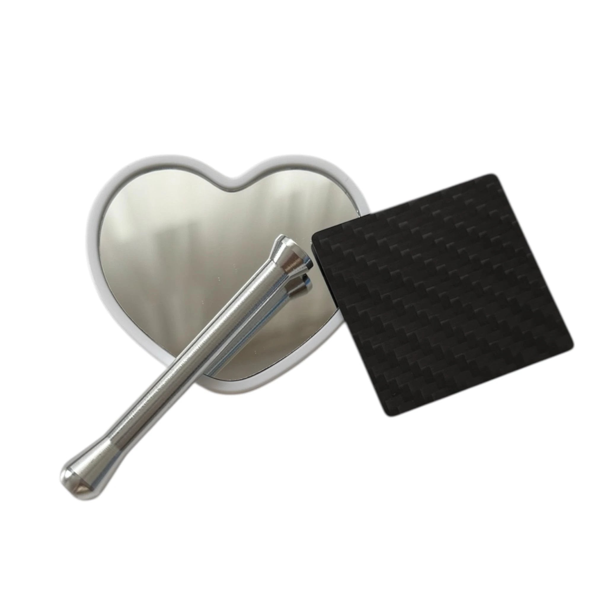 YOU & ME – Spiegelset mit Carbonkarte & Röhrchen - ideal für unterwegs - from DieBallerei