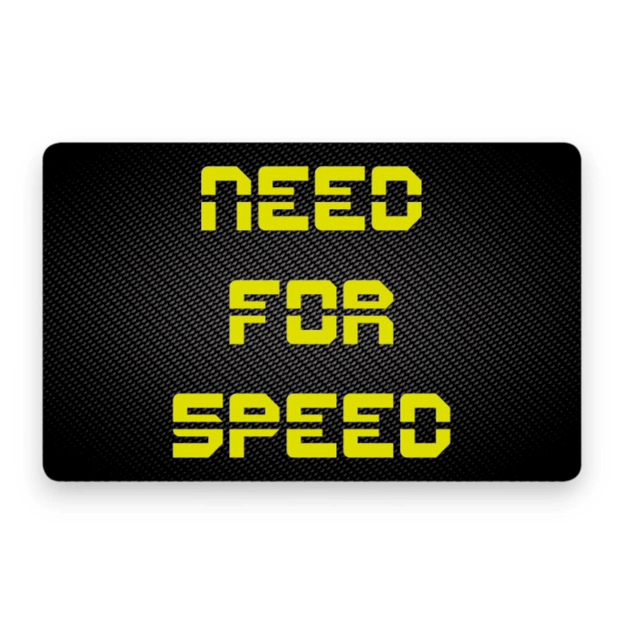 Zieh und Hack Karte im Carbon Look "Need for Speed" - Stylisch und Praktisch - from DieBallerei